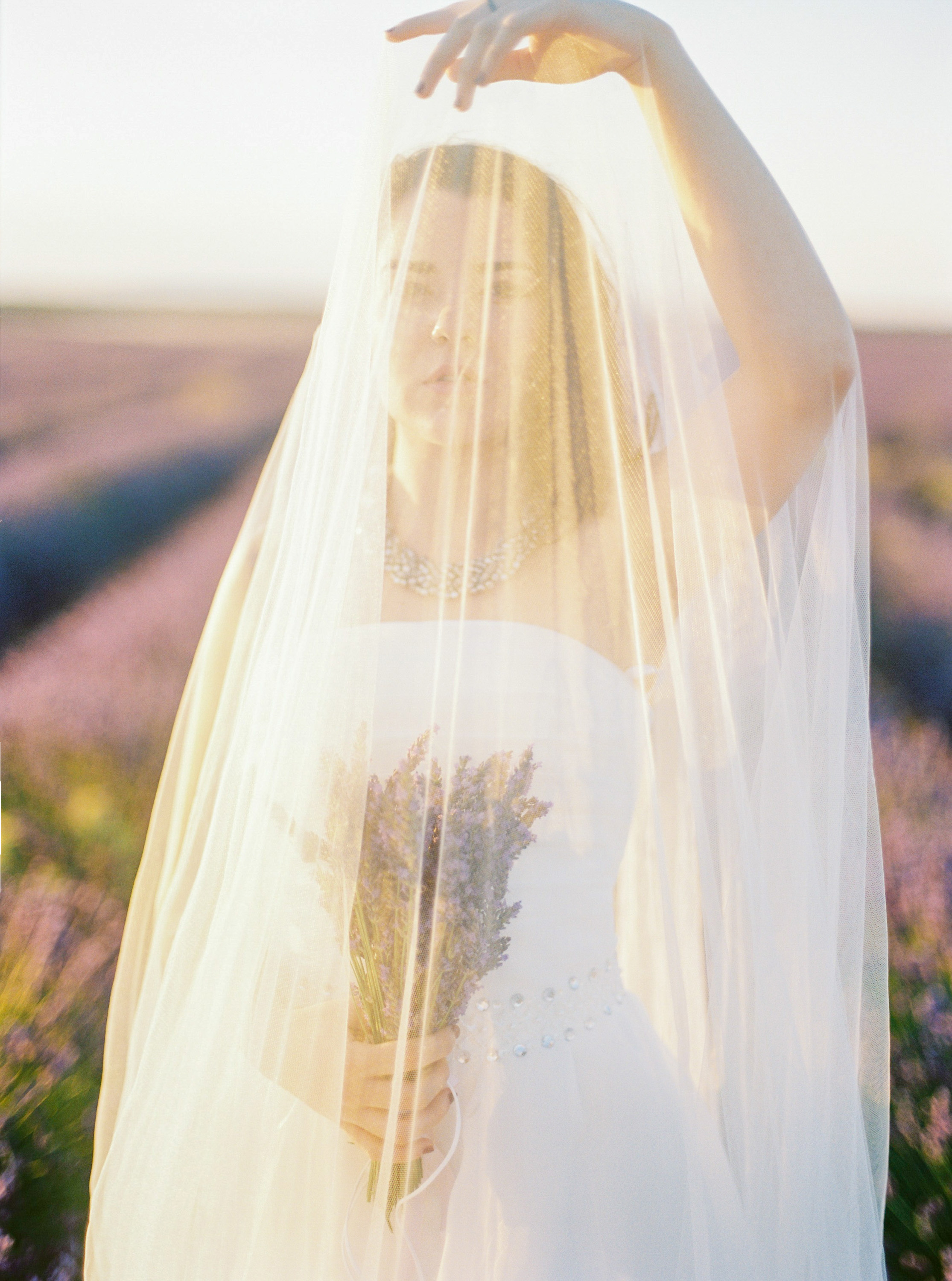 Lavender Field Engagement Photos - Guadalajara Spain Lavender Field - Alla Yachkulo Photography