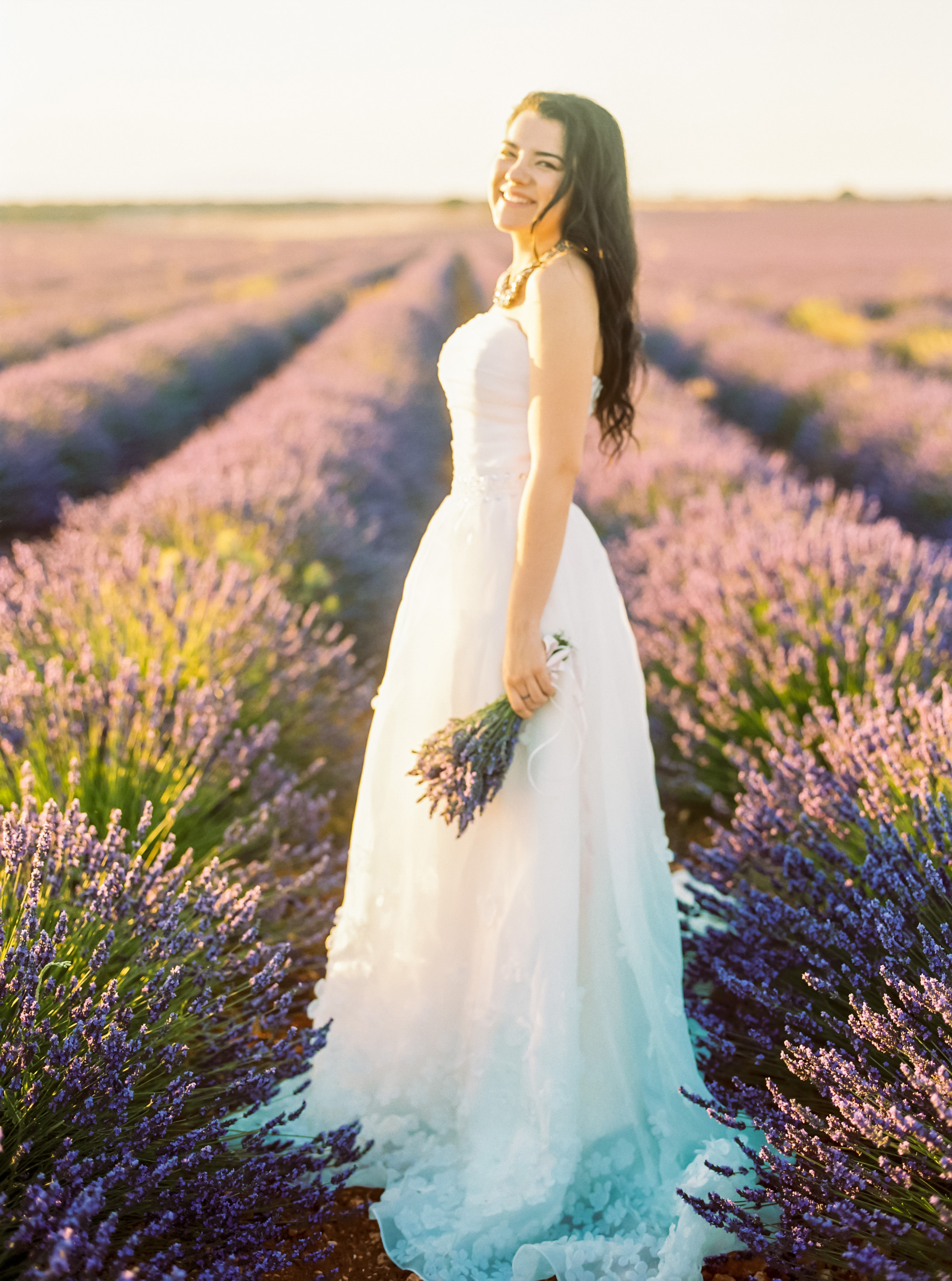 Lavender Field Engagement Photos - Guadalajara Spain Lavender Field - Alla Yachkulo Photography -- Wedding Blog-The Overwhelmed Bride