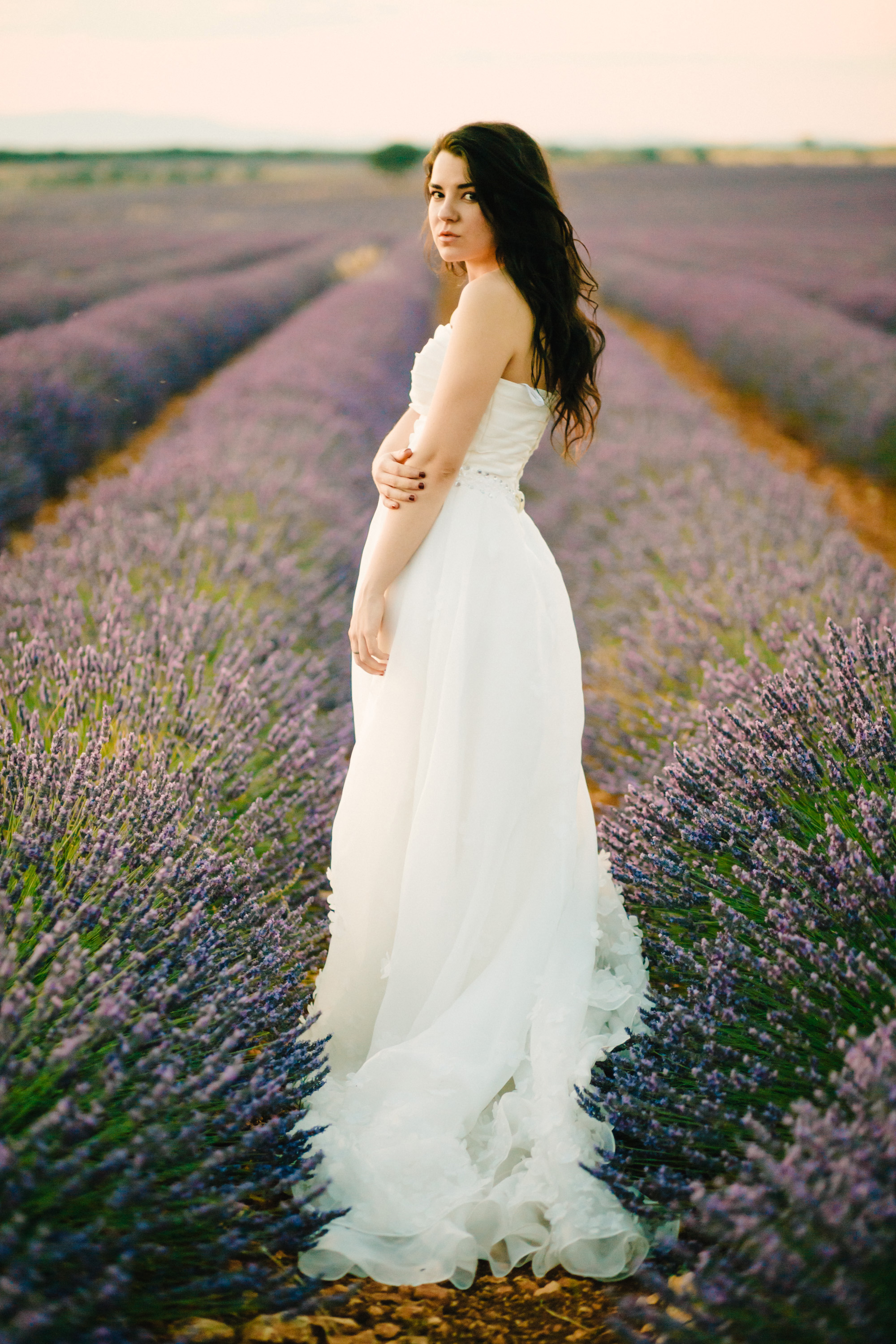 Lavender Field Engagement Photos - Guadalajara Spain Lavender Field - Alla Yachkulo Photography -- Wedding Blog-The Overwhelmed Bride