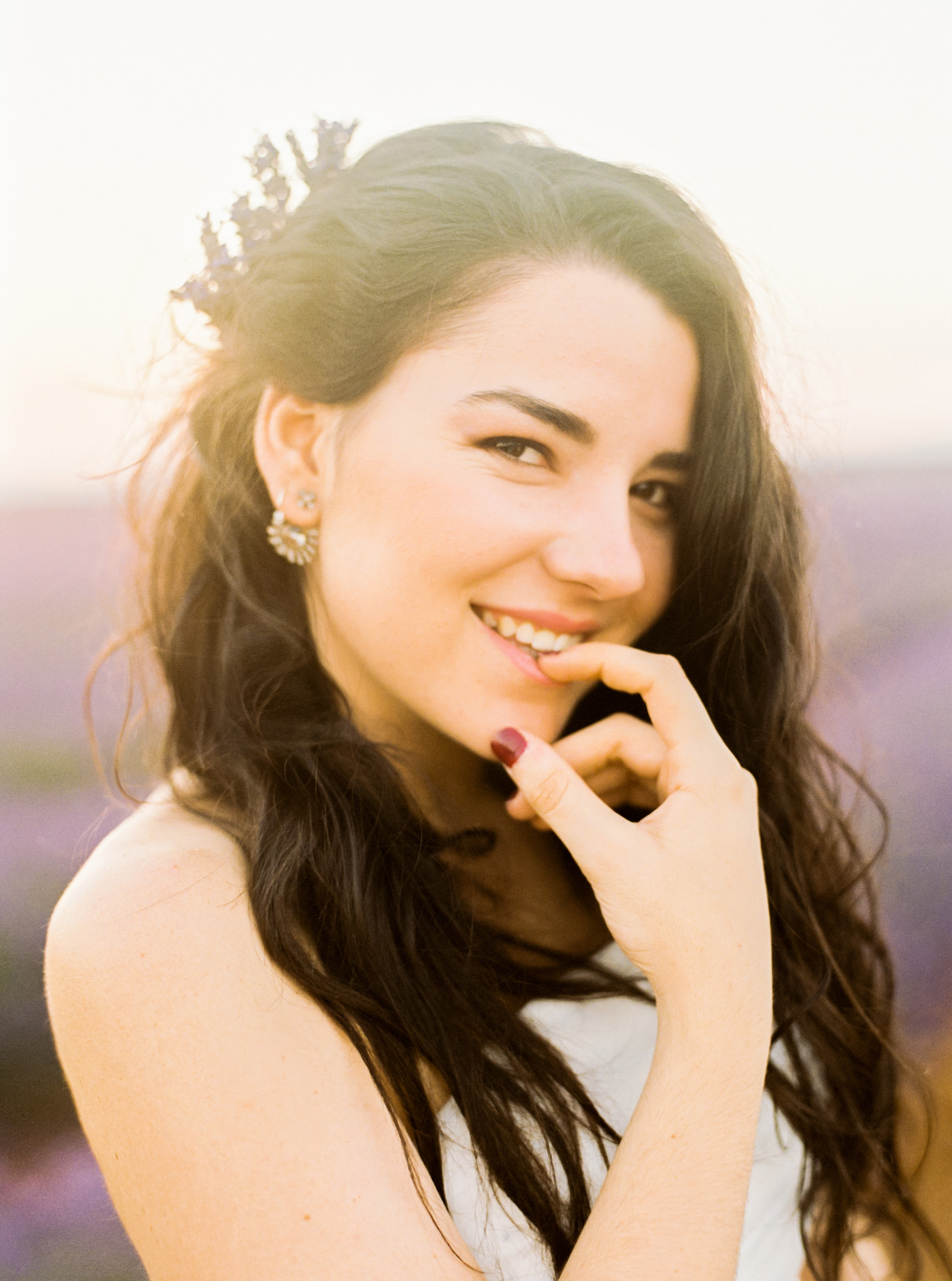 Lavender Field Engagement Photos - Guadalajara Spain Lavender Field - Alla Yachkulo Photography -- Wedding Blog-The Overwhelmed Bride