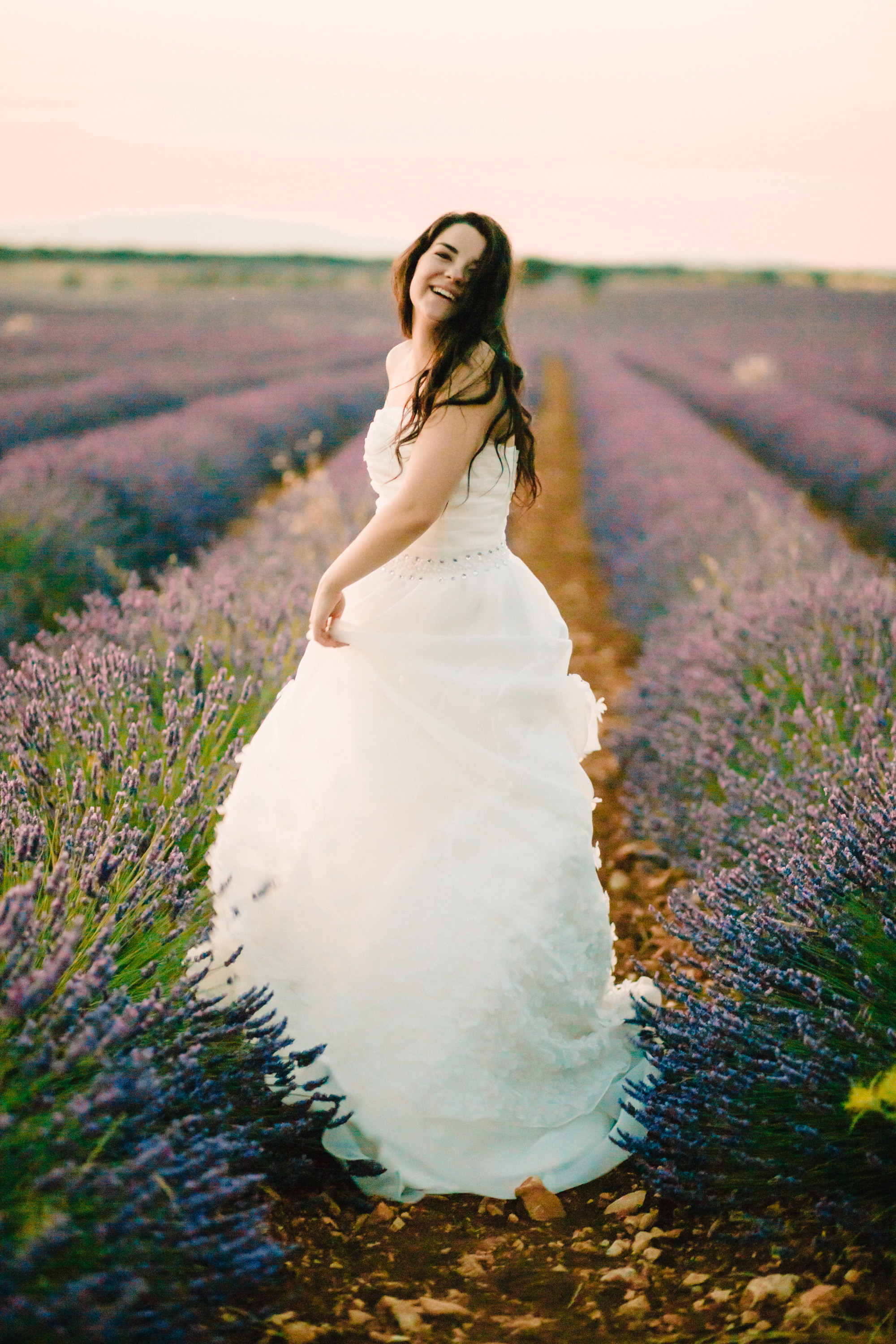 Lavender Field Engagement Photos - Guadalajara Spain Lavender Field - Alla Yachkulo Photography -- Wedding Blog-The Overwhelmed Bride