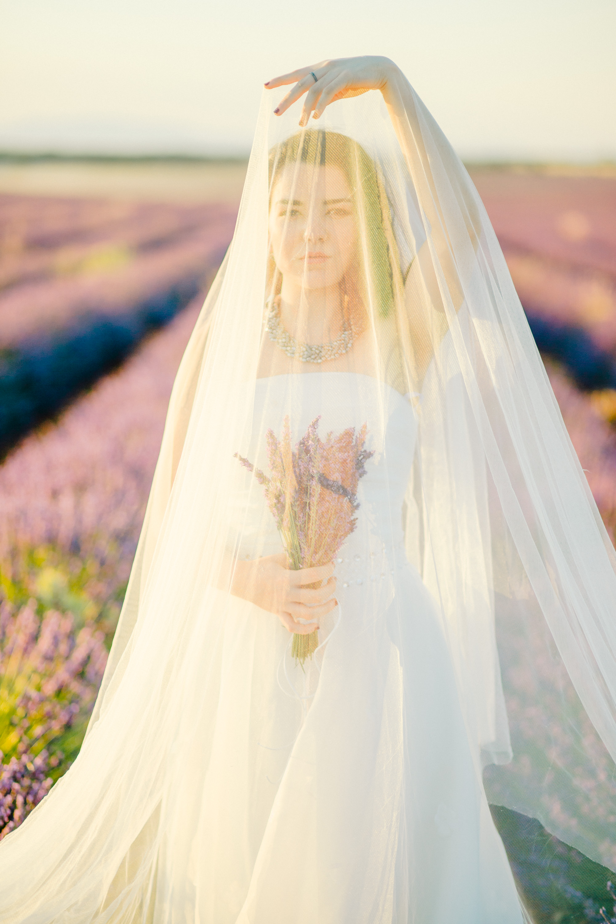 Lavender Field Engagement Photos - Guadalajara Spain Lavender Field - Alla Yachkulo Photography -- Wedding Blog-The Overwhelmed Bride