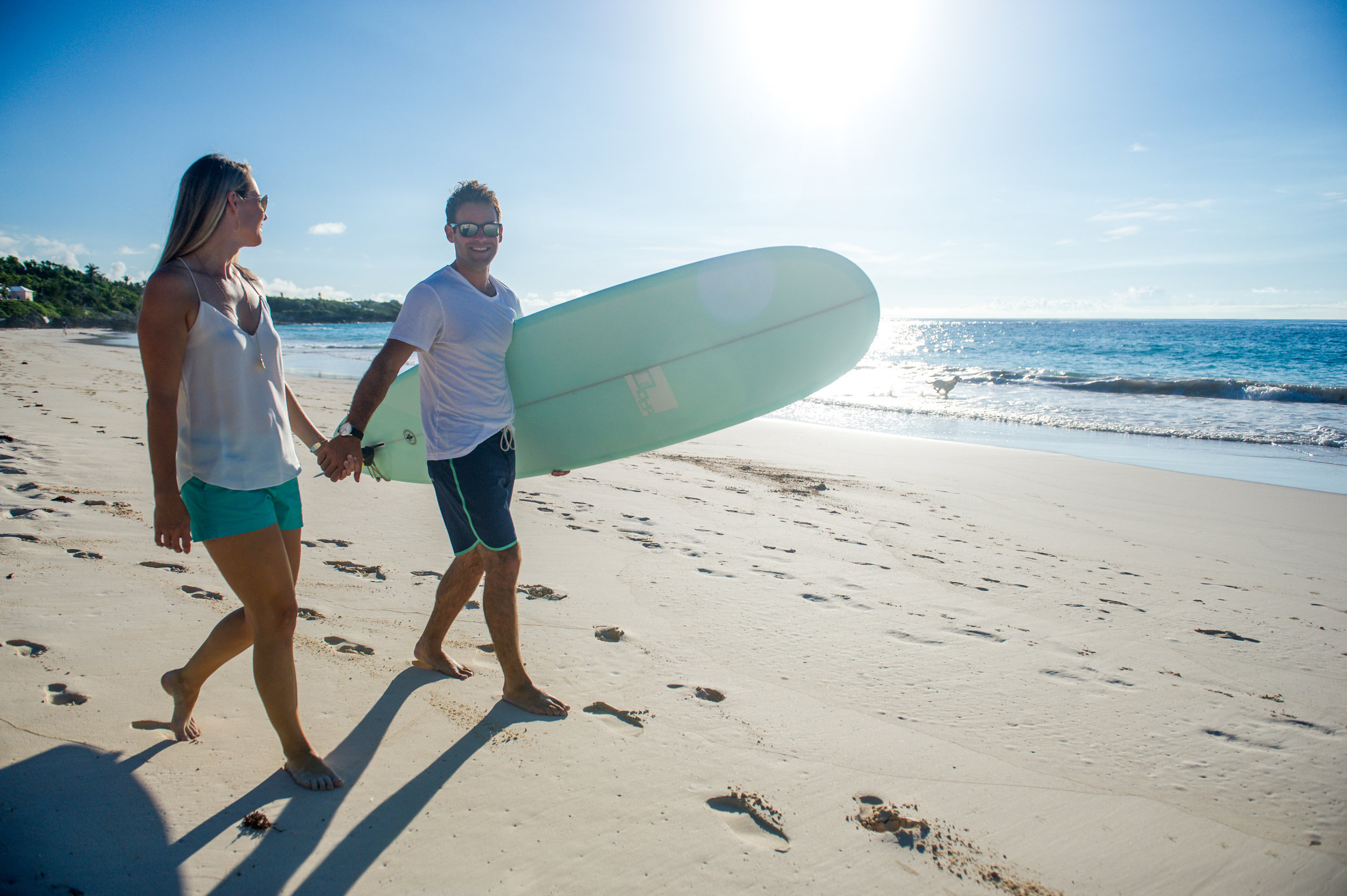 A Grape Bay Beach Surf Engagement Session -- Two & Quarter Photography -- Wedding Blog-The Overwhelmed Bride