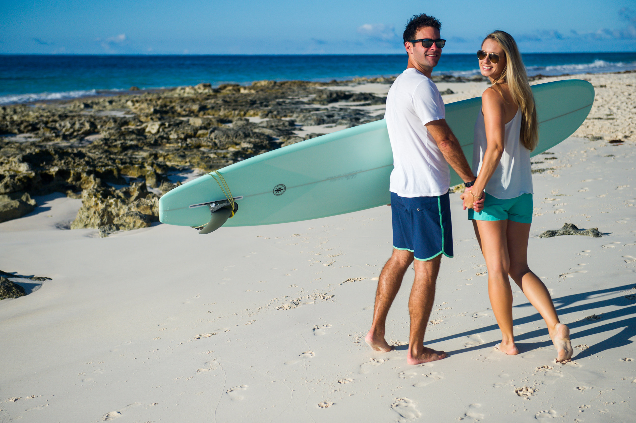 A Grape Bay Beach Surf Engagement Session -- Two & Quarter Photography -- Wedding Blog-The Overwhelmed Bride