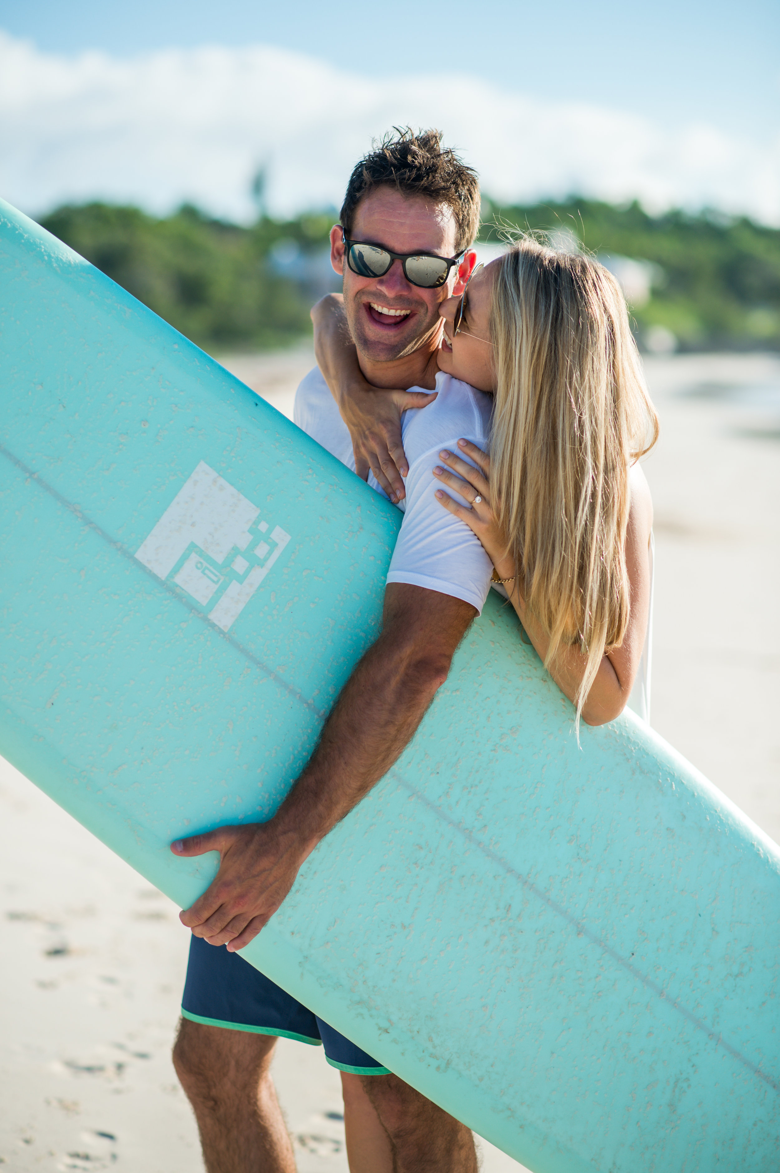 A Grape Bay Beach Surf Engagement Session -- Two & Quarter Photography -- Wedding Blog-The Overwhelmed Bride