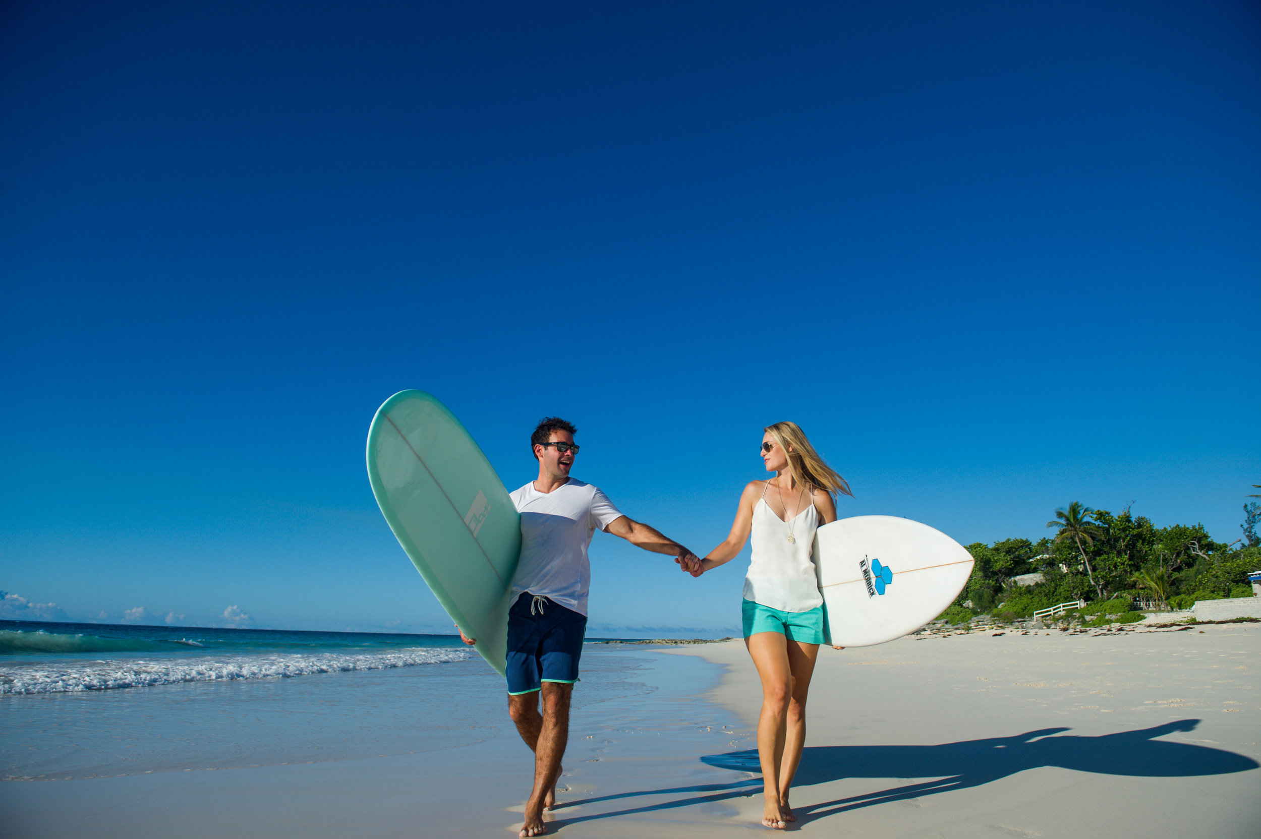 A Grape Bay Beach Surf Engagement Session -- Two & Quarter Photography -- Wedding Blog-The Overwhelmed Bride