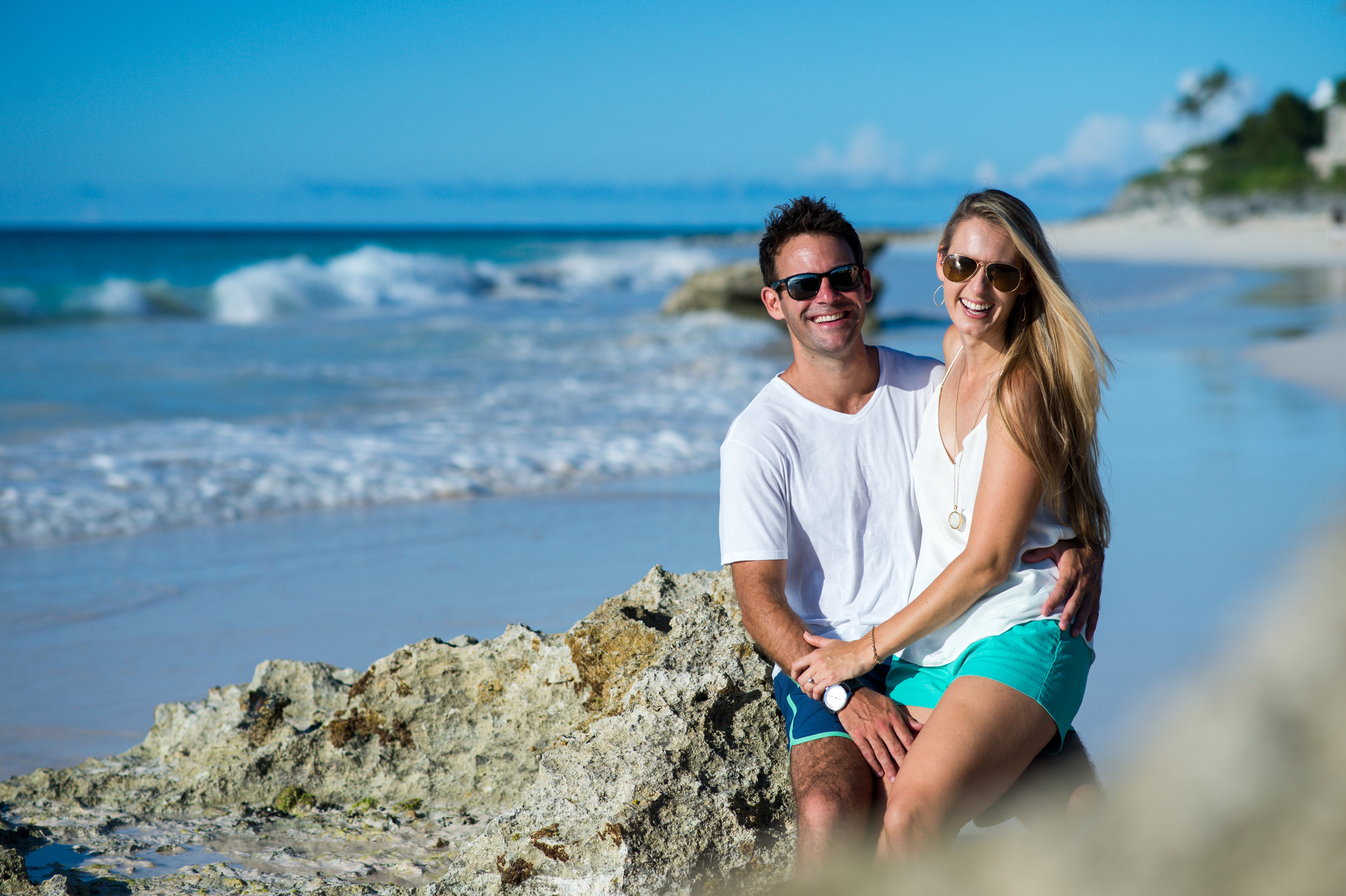 A Grape Bay Beach Surf Engagement Session -- Two & Quarter Photography -- Wedding Blog-The Overwhelmed Bride