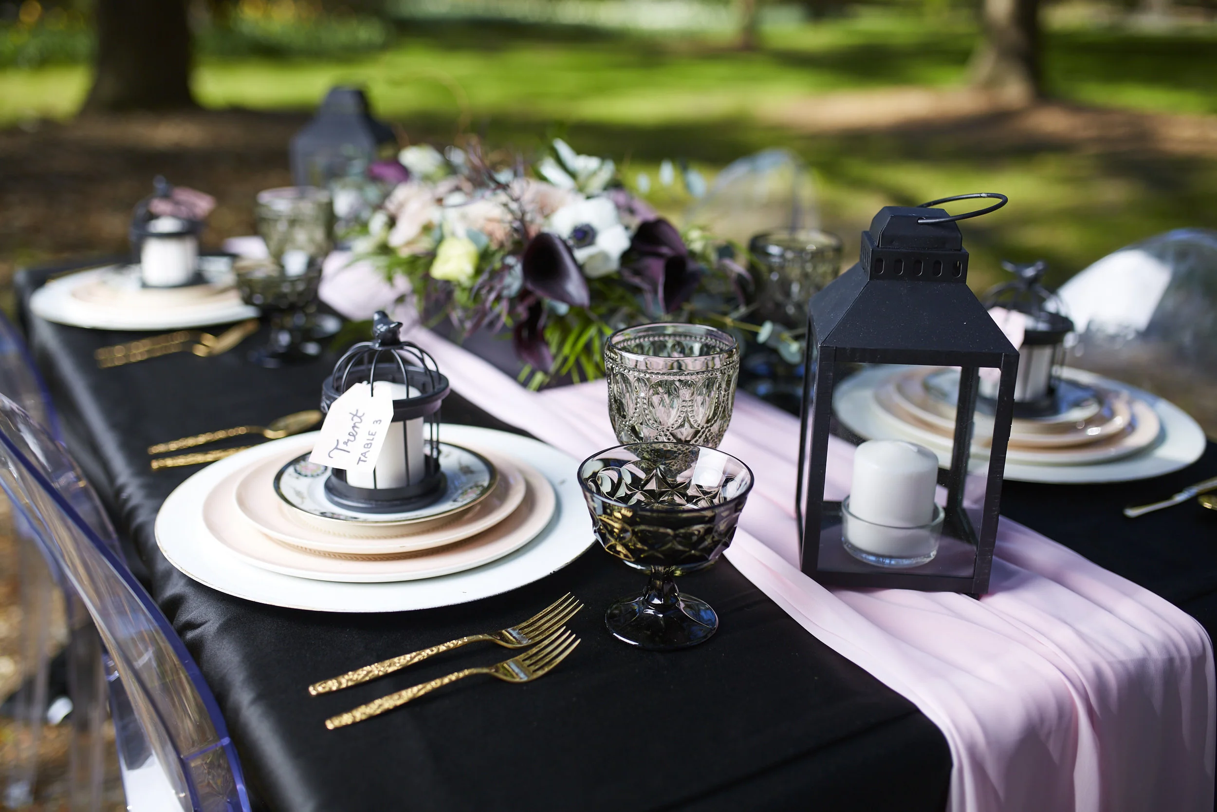 A Black, Blush + Gold Styled Garden Wedding -- Marcus Anthony Photography -- Wedding Blog-The Overwhelmed Bride