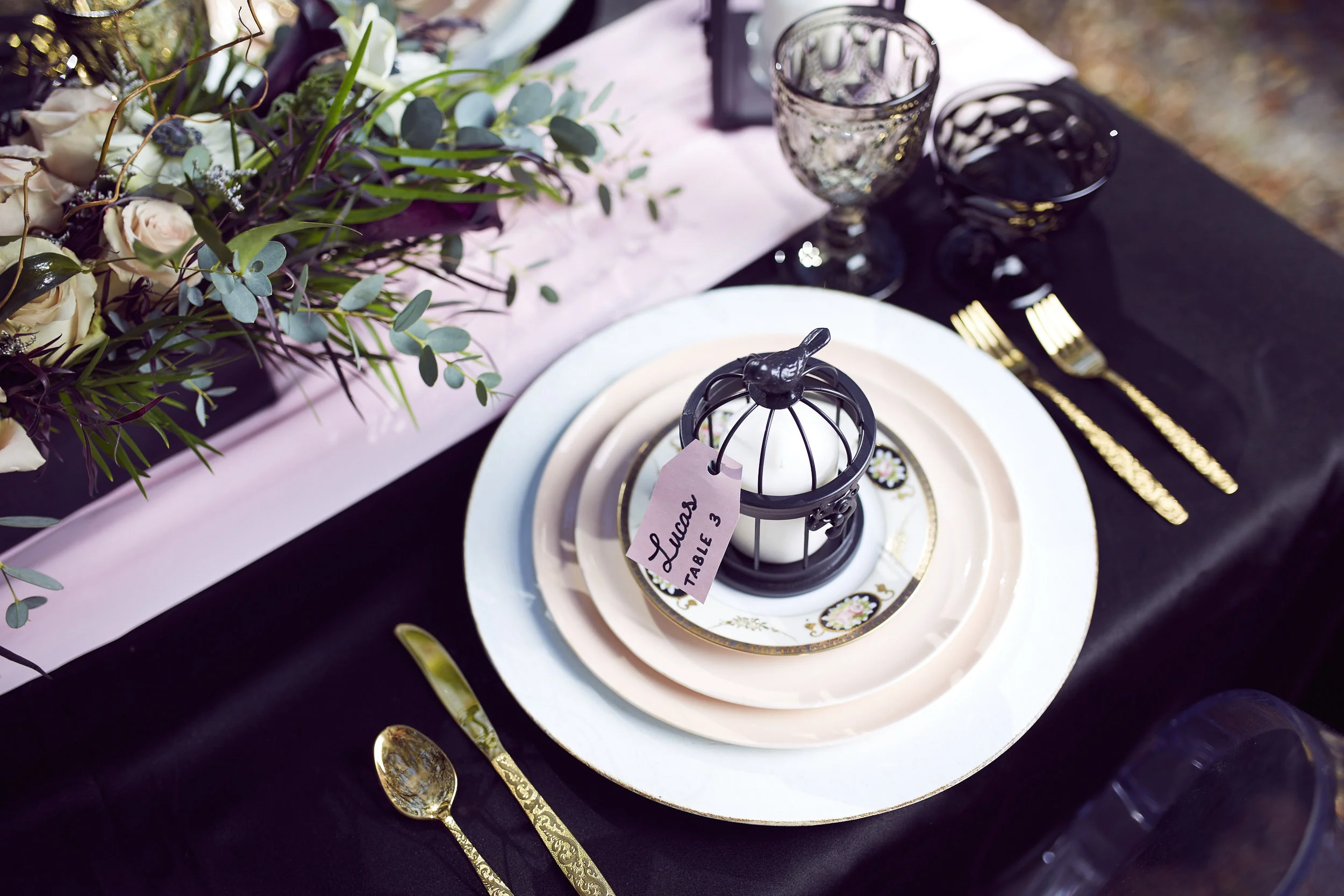A Black, Blush + Gold Styled Garden Wedding -- Marcus Anthony Photography -- Wedding Blog-The Overwhelmed Bride