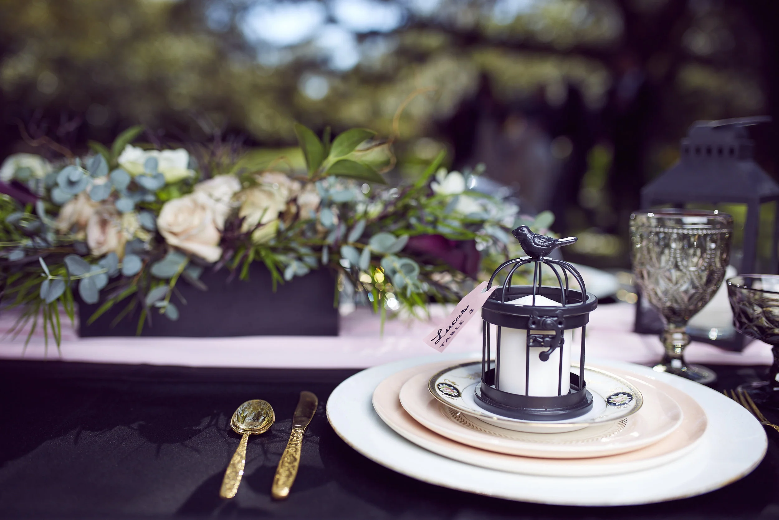 A Black, Blush + Gold Styled Garden Wedding -- Marcus Anthony Photography -- Wedding Blog-The Overwhelmed Bride