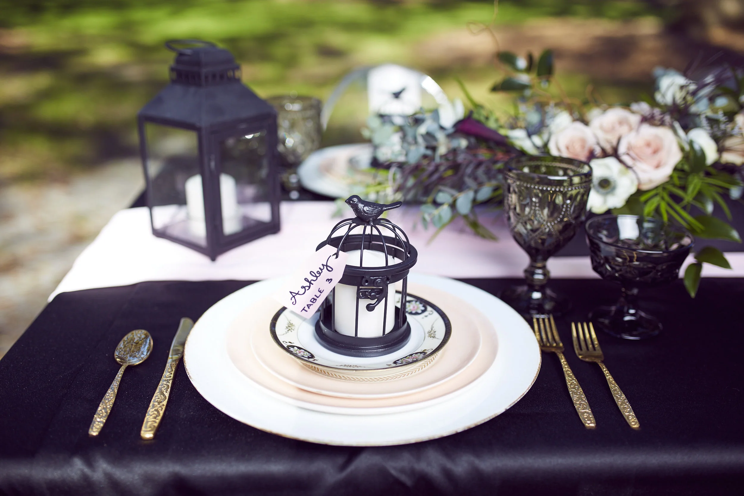 A Black, Blush + Gold Styled Garden Wedding -- Marcus Anthony Photography -- Wedding Blog-The Overwhelmed Bride