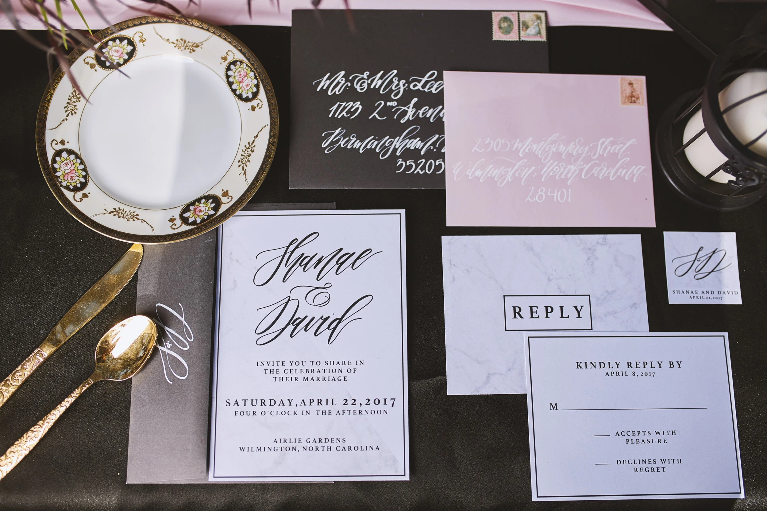 A Black, Blush + Gold Styled Garden Wedding -- Marcus Anthony Photography -- Wedding Blog-The Overwhelmed Bride