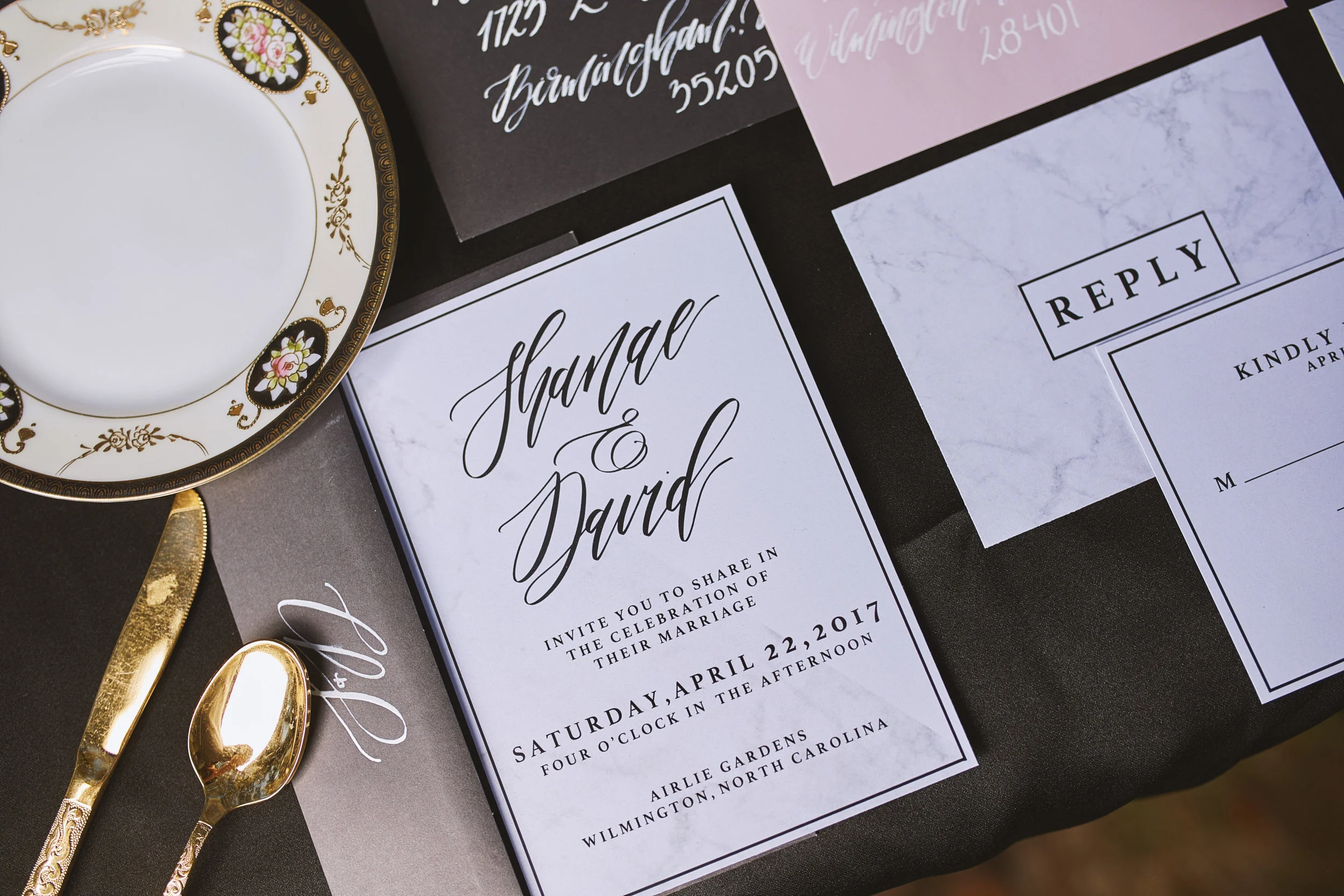 A Black, Blush + Gold Styled Garden Wedding -- Marcus Anthony Photography -- Wedding Blog-The Overwhelmed Bride
