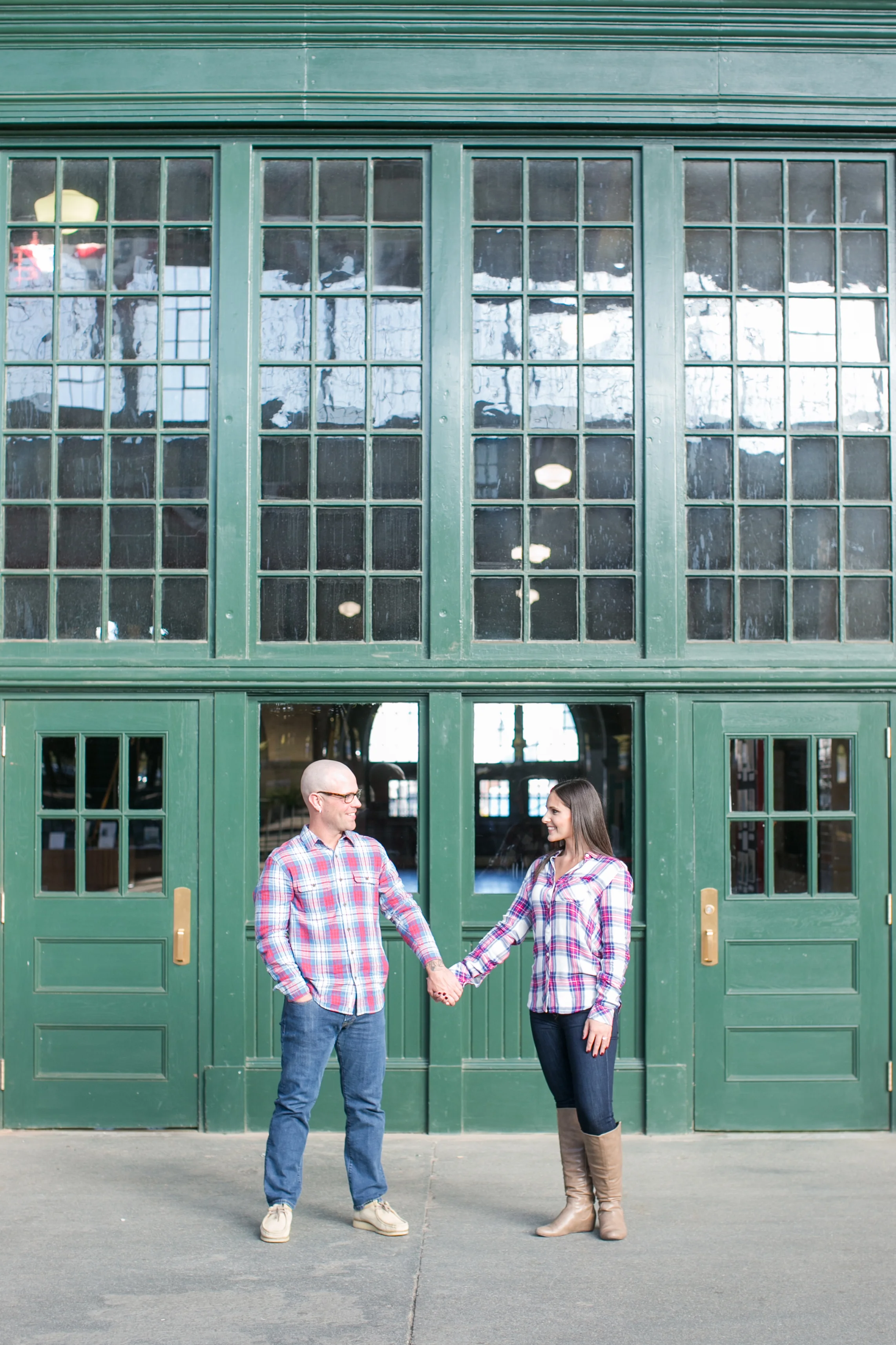 Liberty State Park Engagement Photos - Meely Photography