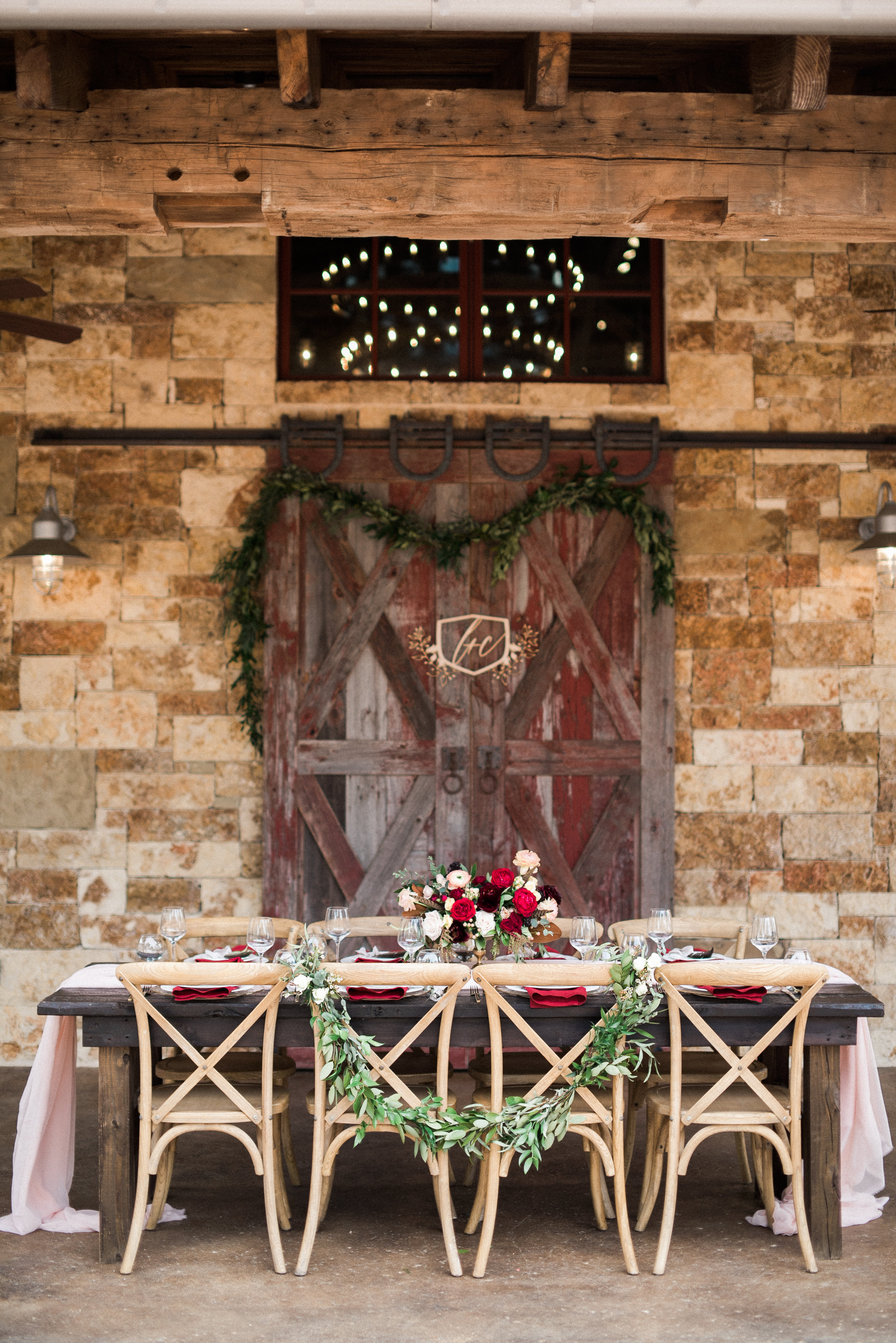 Rustic, Romantic Branded T Ranch Styled Wedding - Burgundy Wine Blush Wedding -- Brittany Jean Photography -- Wedding Blog - The Overwhelmed Bride