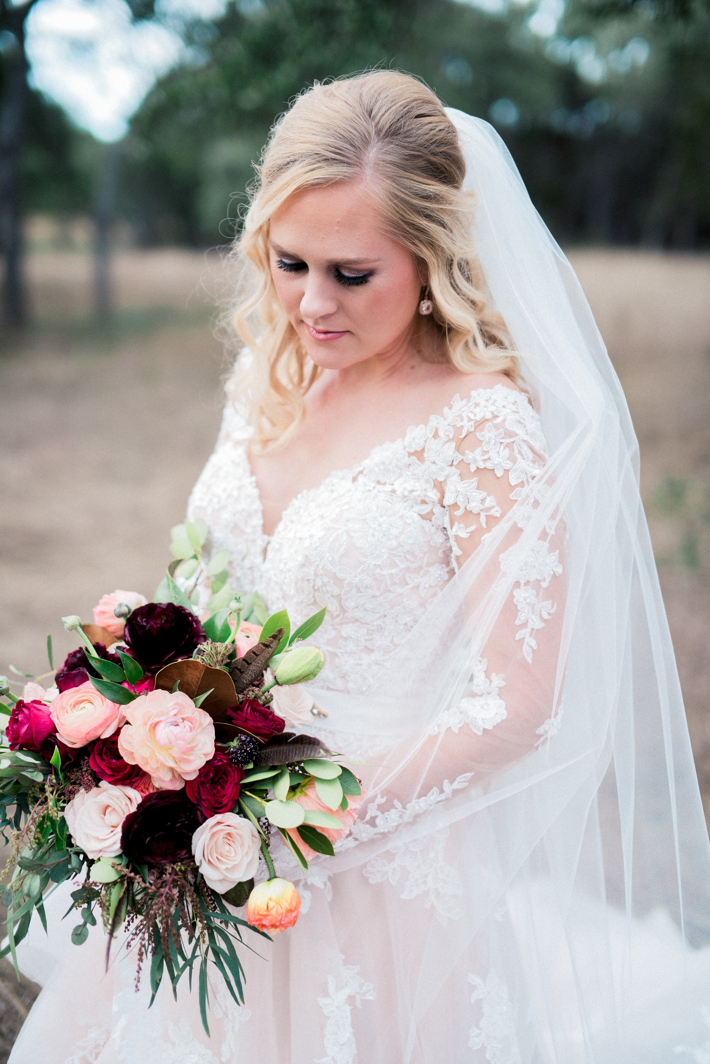 Rustic, Romantic Branded T Ranch Styled Wedding - Burgundy Wine Blush Wedding -- Brittany Jean Photography -- Wedding Blog - The Overwhelmed Bride