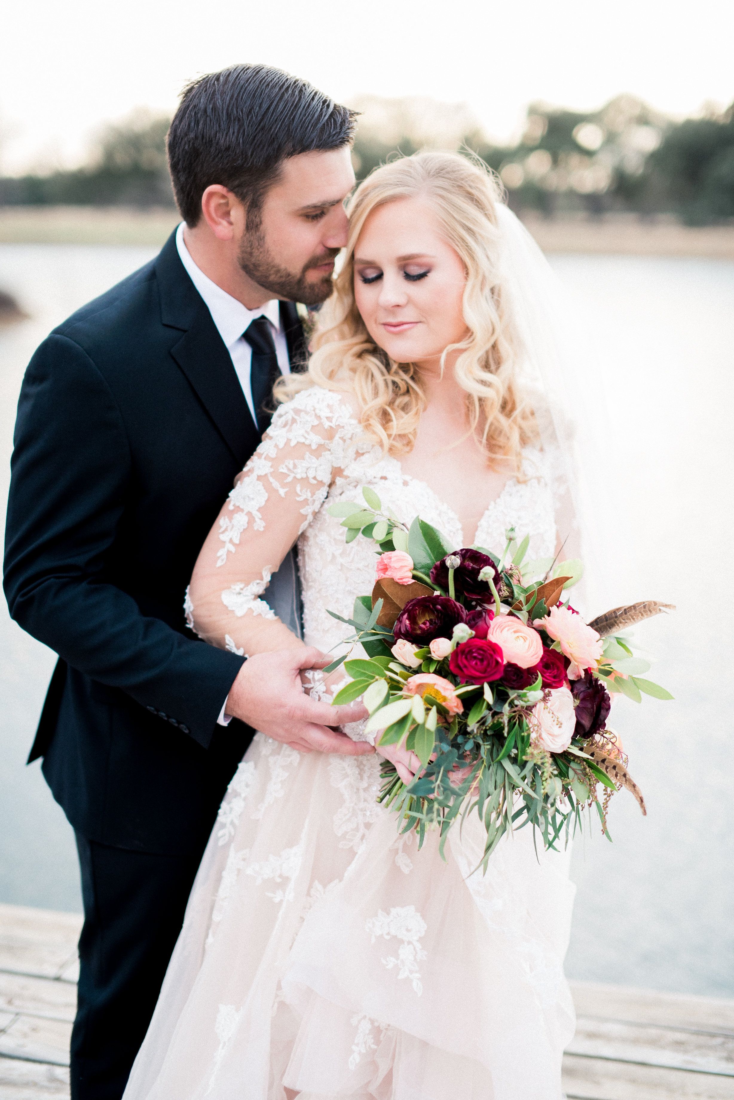 Rustic, Romantic Branded T Ranch Styled Wedding - Burgundy Wine Blush Wedding -- Brittany Jean Photography -- Wedding Blog - The Overwhelmed Bride