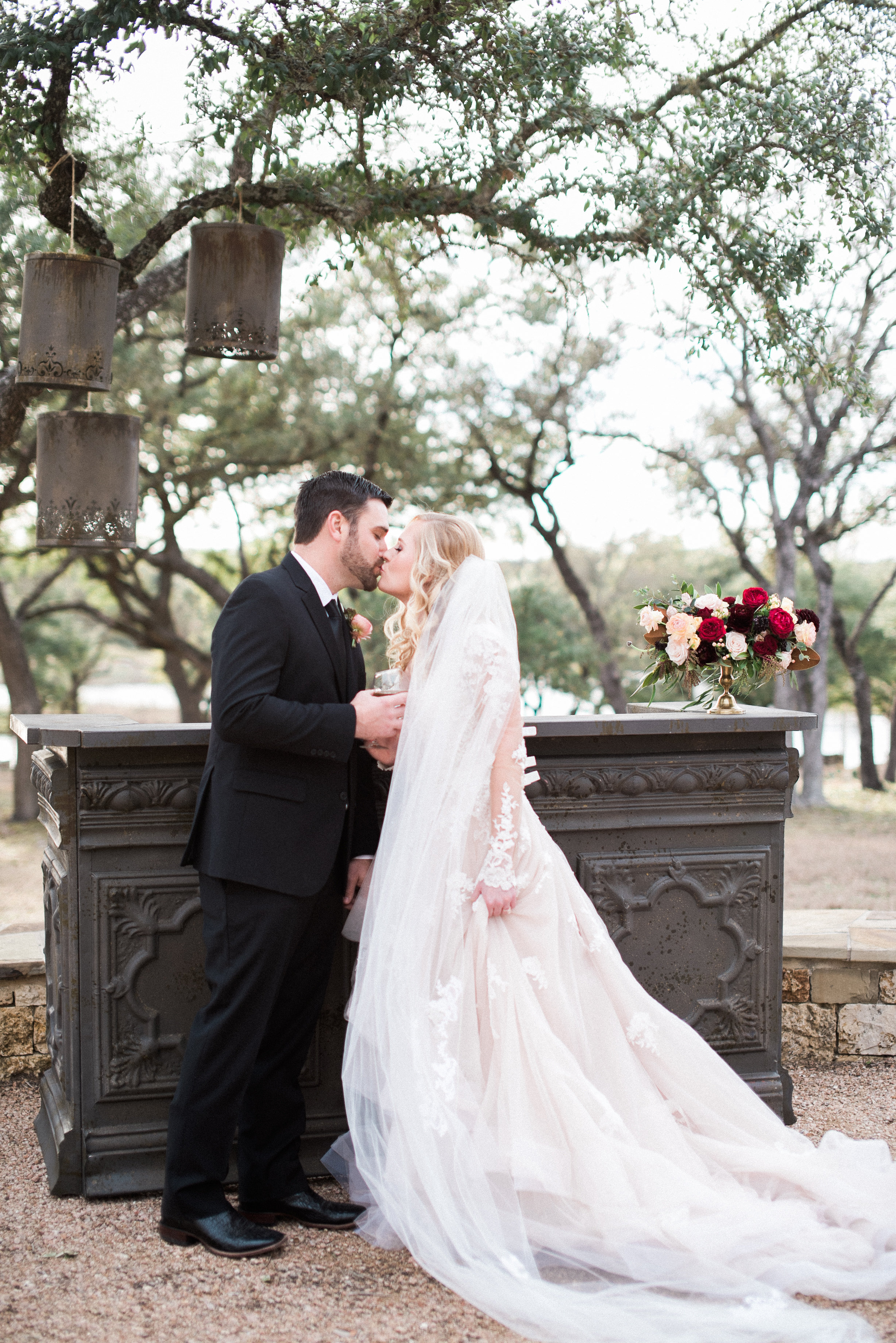 Rustic, Romantic Branded T Ranch Styled Wedding - Burgundy Wine Blush Wedding -- Brittany Jean Photography -- Wedding Blog - The Overwhelmed Bride