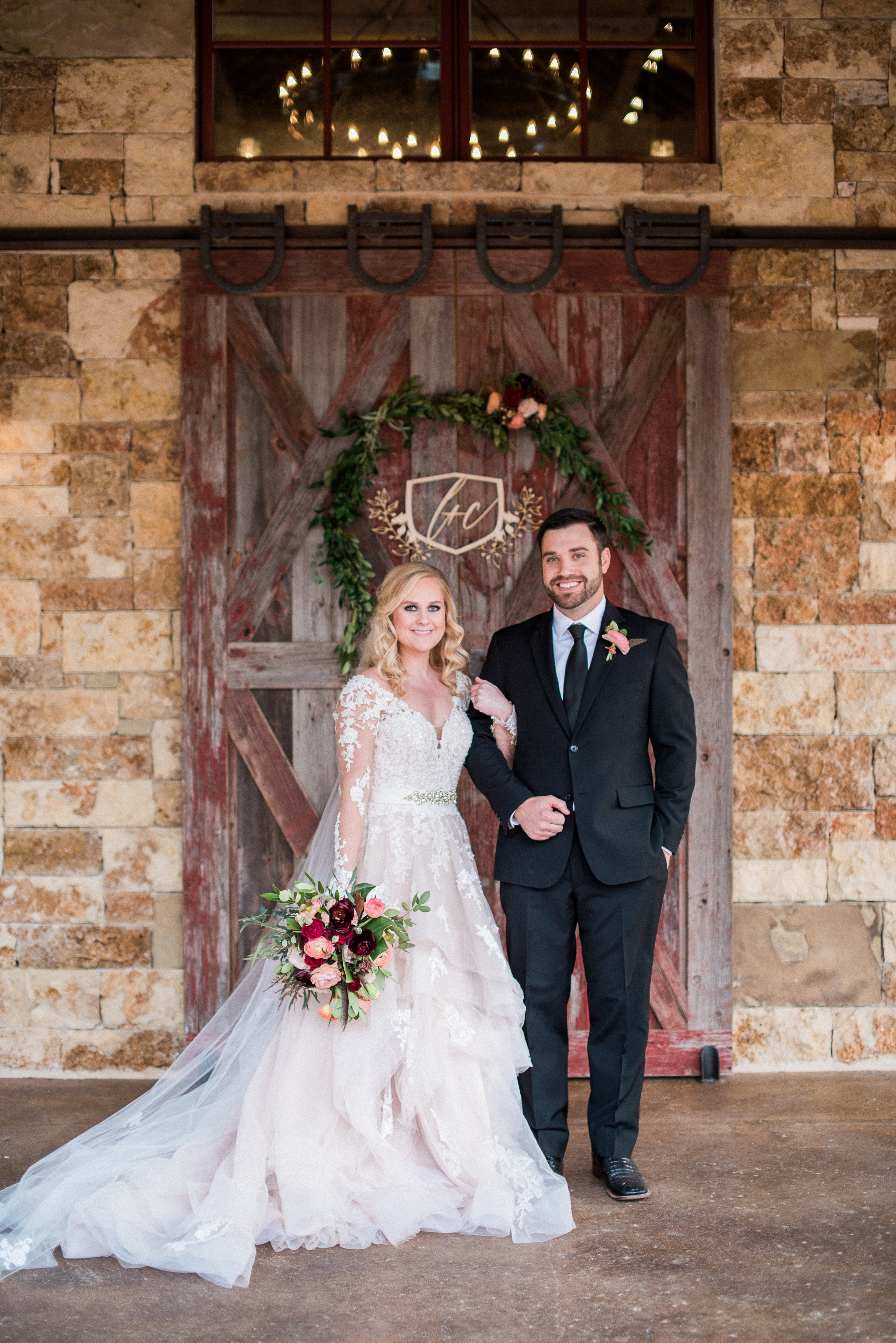 Rustic, Romantic Branded T Ranch Styled Wedding - Burgundy Wine Blush Wedding -- Brittany Jean Photography -- Wedding Blog - The Overwhelmed Bride