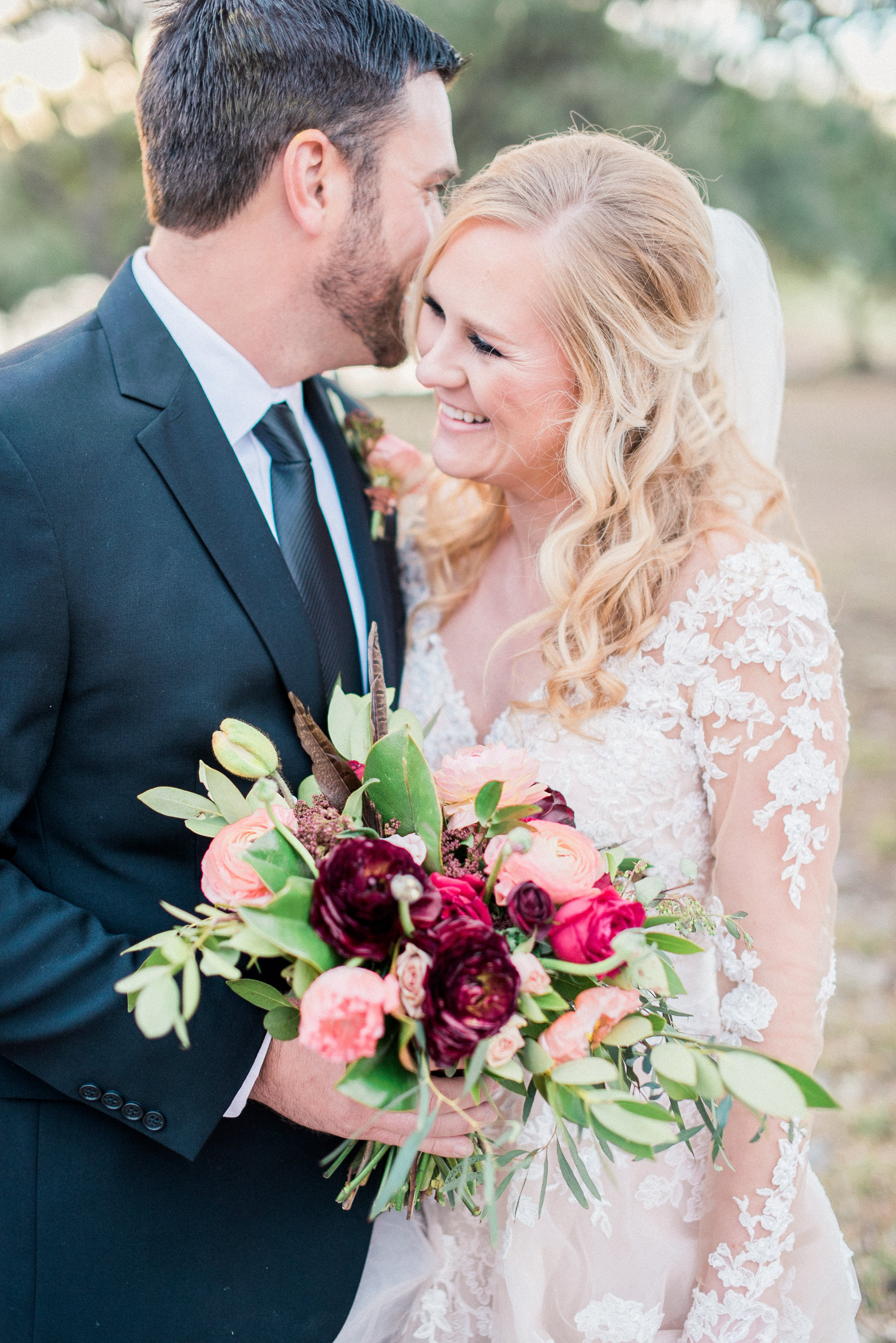 Rustic, Romantic Branded T Ranch Styled Wedding - Burgundy Wine Blush Wedding -- Brittany Jean Photography -- Wedding Blog - The Overwhelmed Bride