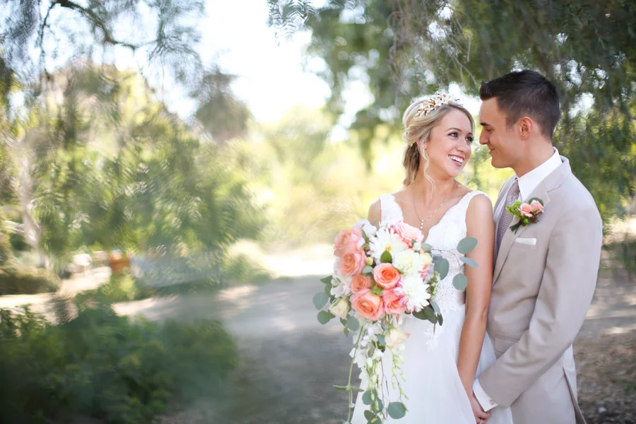 A Vibrant Fullerton Arboretum Wedding - Green + Peach Irish Wedding - Melissa McClure Photography -- Wedding Blog - The Overwhelmed Bride