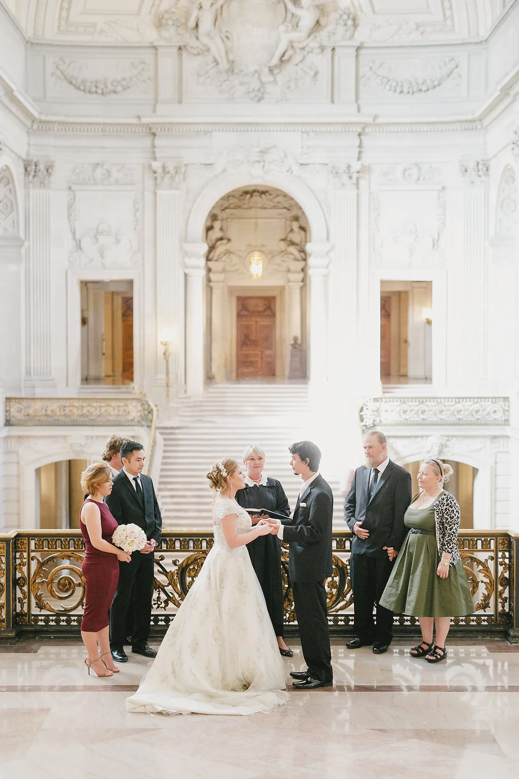 An Intimate San Francisco City Hall Wedding -- Kristen Booth Photography -- Wedding Blog - The Overwhelmed Bride