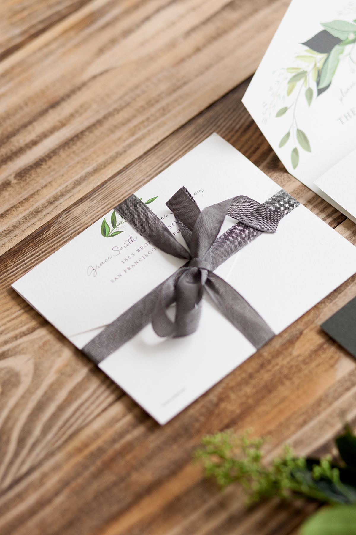 Floral + Greenery Wedding Invitations - Minted - Industrial Warehouse Wedding -- The Overwhelmed Bride - Wedding Blog