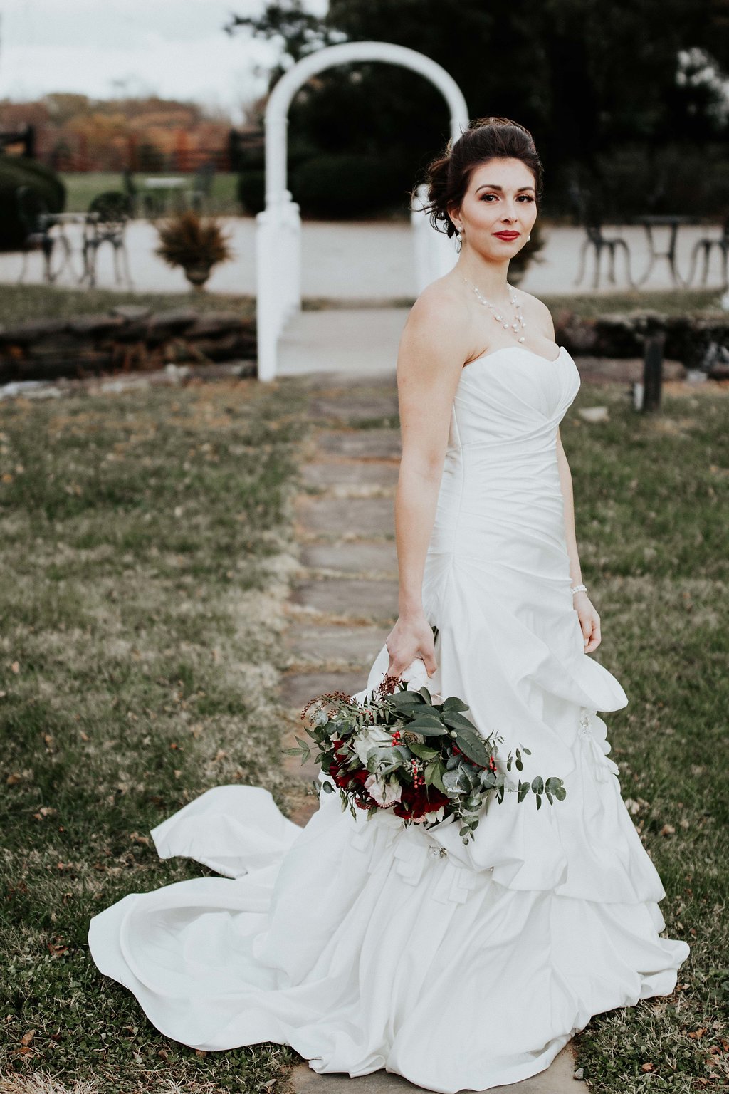 Black Horse Inn Virginia Wedding - Northern Virginia Wedding Photographer - Gorgeous Moody Red and Gold Wedding