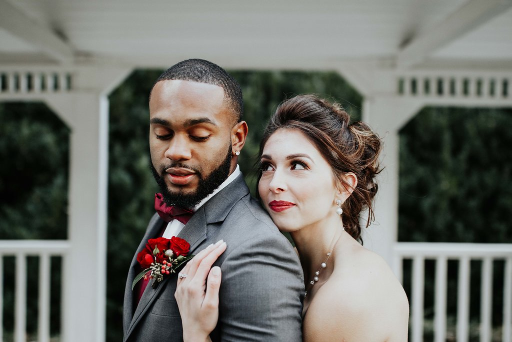 Black Horse Inn Virginia Wedding - Northern Virginia Wedding Photographer - Gorgeous Moody Red and Gold Wedding