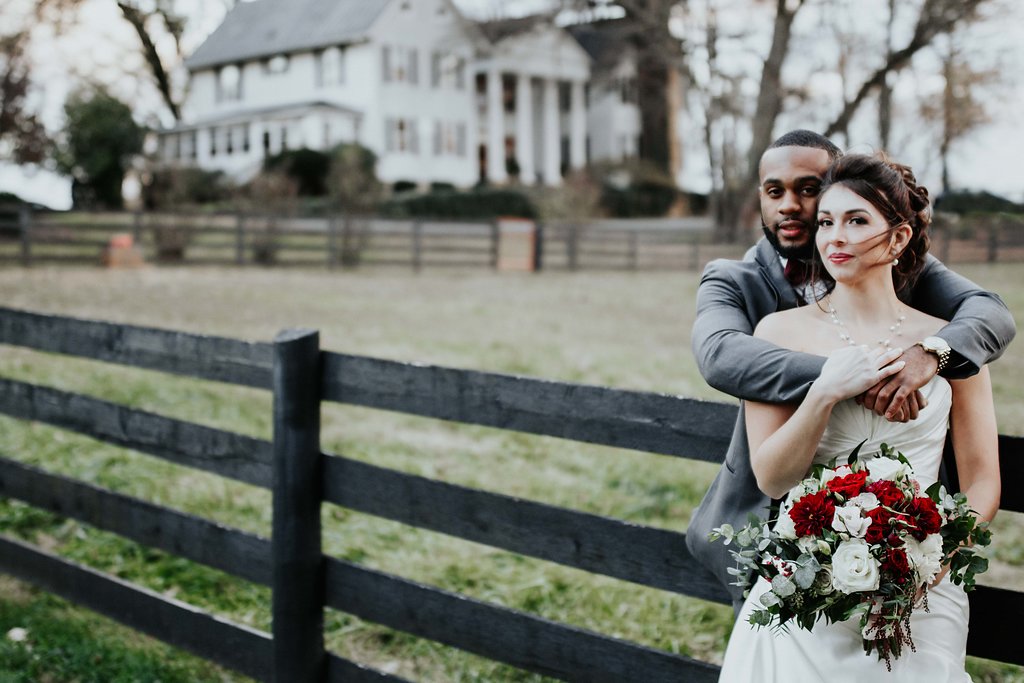 Black Horse Inn Virginia Wedding - Northern Virginia Wedding Photographer - Gorgeous Moody Red and Gold Wedding