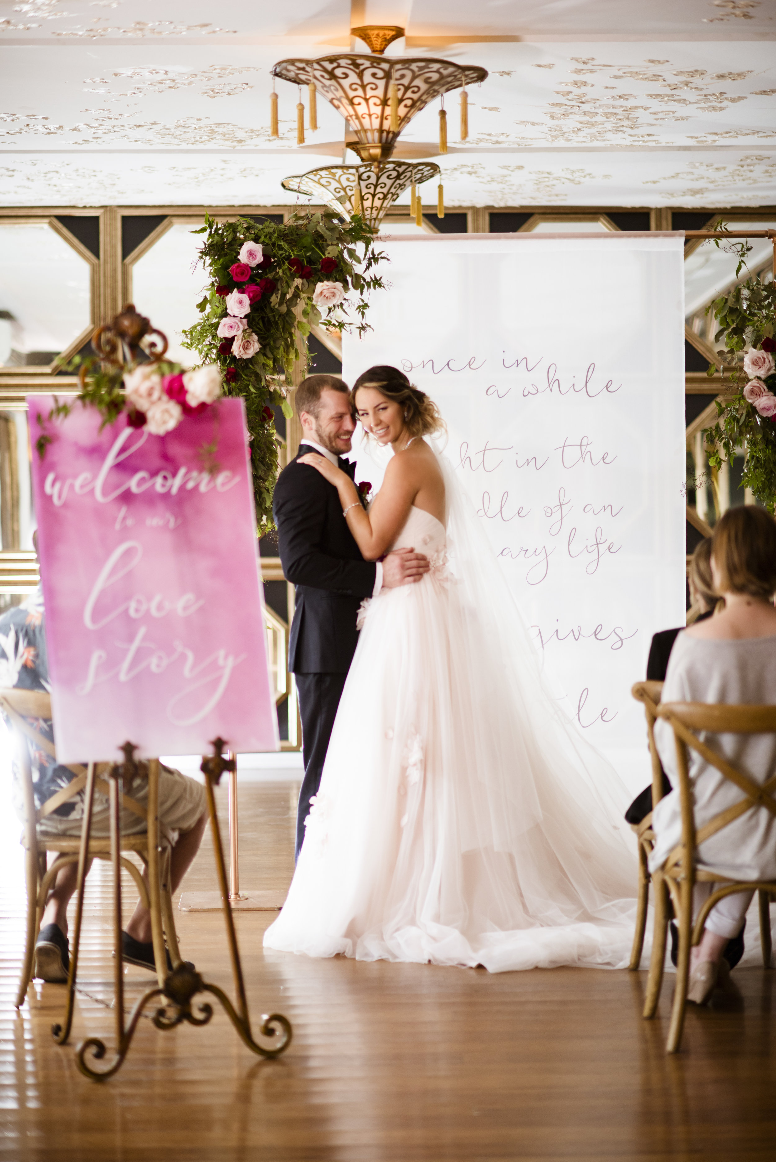 A Queensland Mirra Wedding - Moody Romantic Pink and Red Wedding -- Wedding Blog - The Overwhelmed Bride