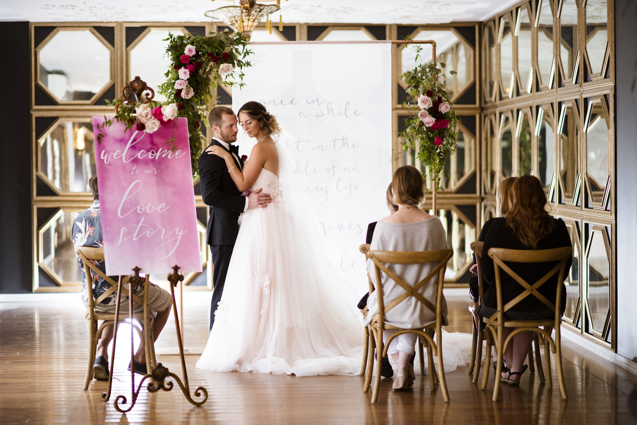 A Queensland Mirra Wedding - Moody Romantic Pink and Red Wedding -- Wedding Blog - The Overwhelmed Bride