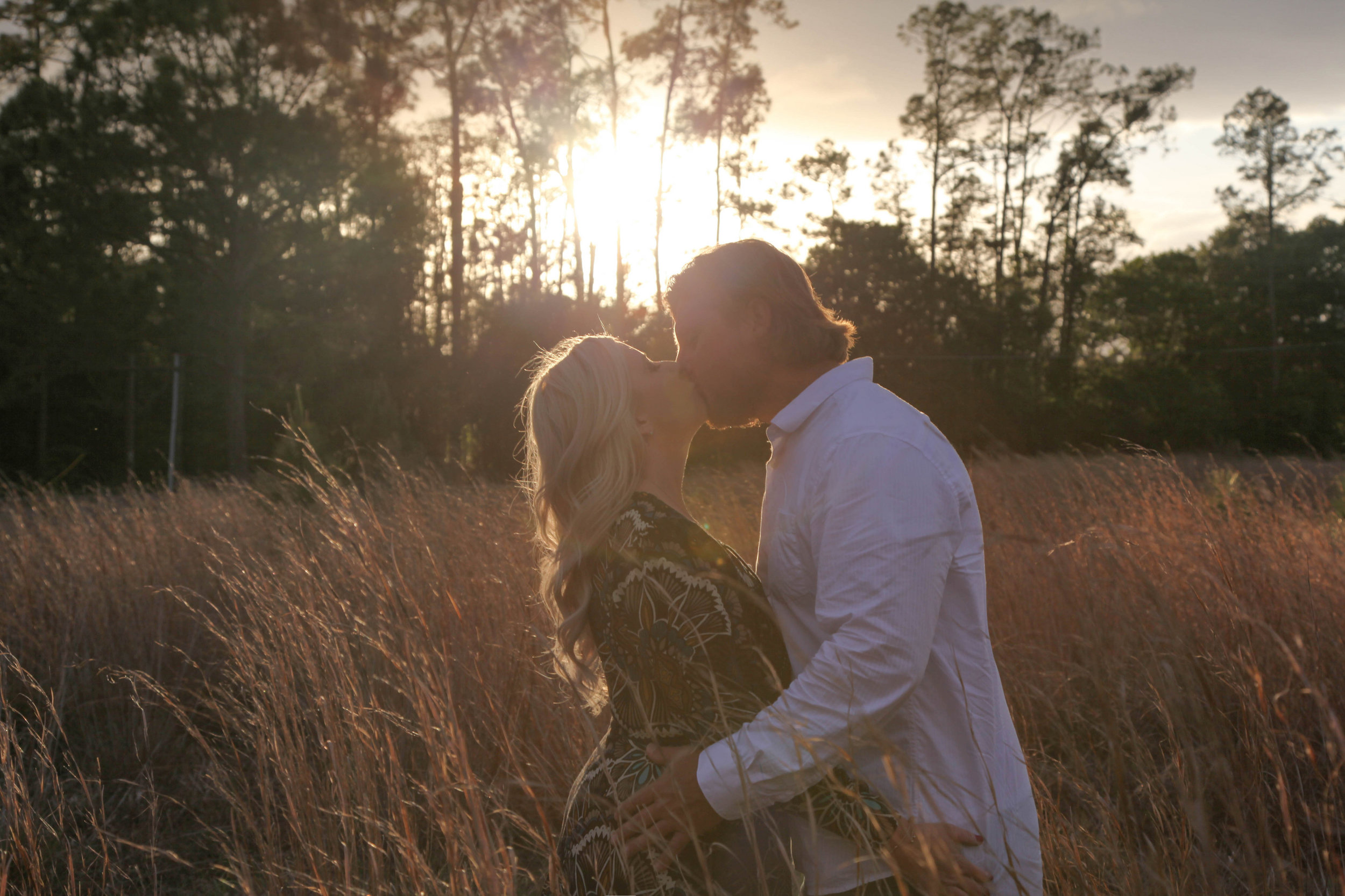 Orlando Open Field Engagement Photos -- Wedding Blog - The Overwhelmed Bride