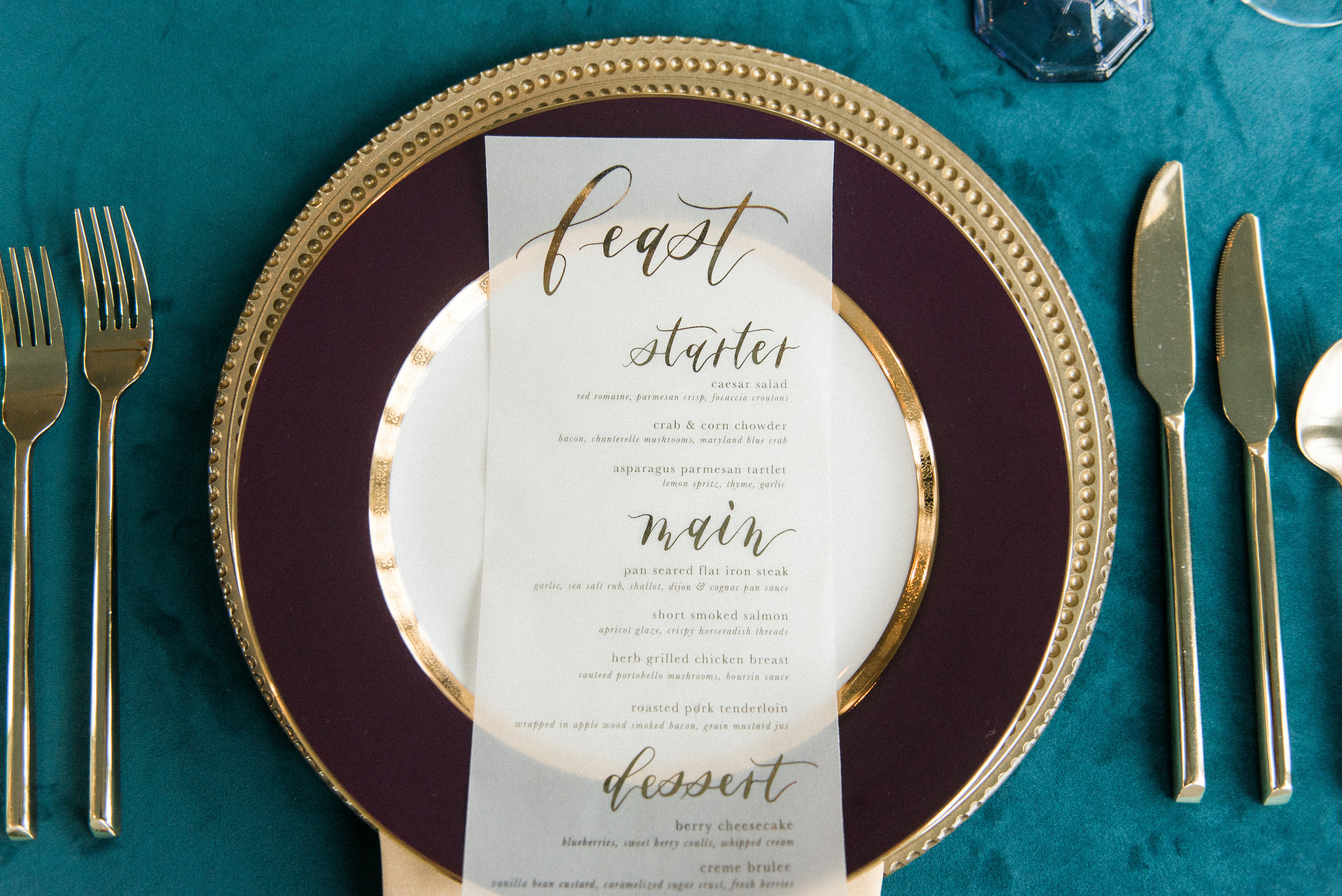 A Maroon, Turquoise + Gold Ethereal Fairytale Styled Wedding - Northern Virginia Wedding -- Wedding Blog - The Overwhelmed Bride