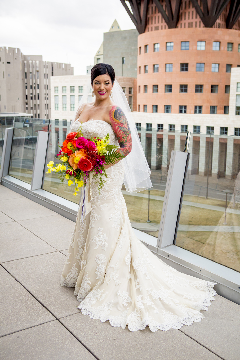 Vibrant Denver, Colorado City Hall Wedding -- Wedding Inspiration - The Overwhelmed Bride