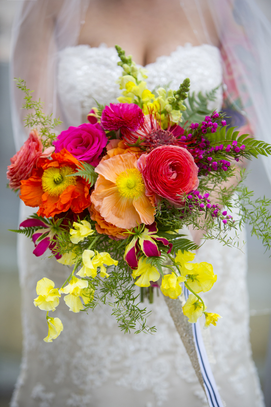 Vibrant Denver, Colorado City Hall Wedding -- Wedding Inspiration - The Overwhelmed Bride