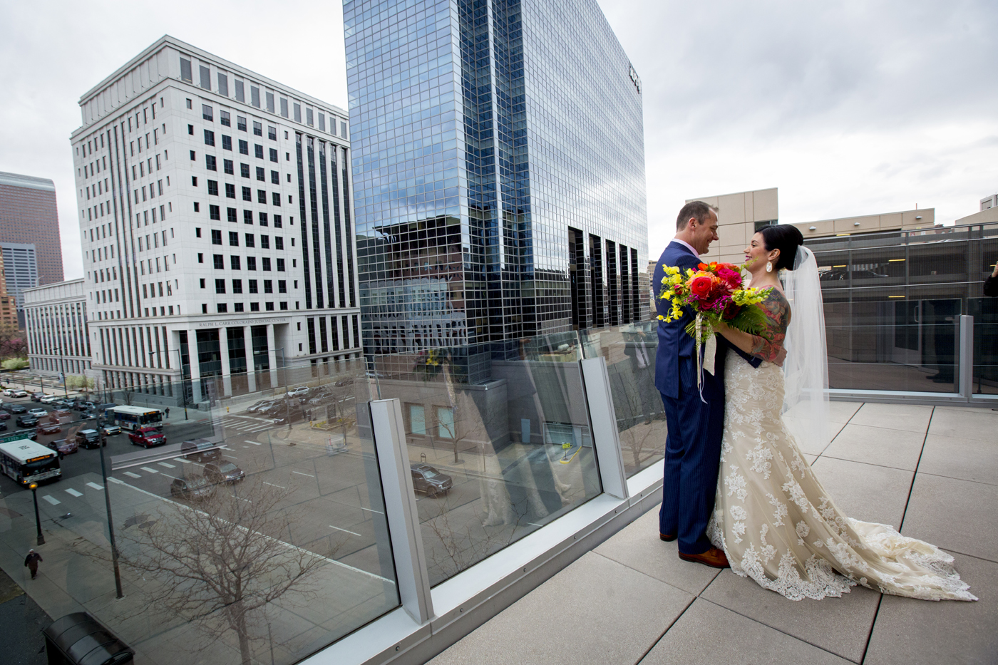 Vibrant Denver, Colorado City Hall Wedding -- Wedding Inspiration - The Overwhelmed Bride