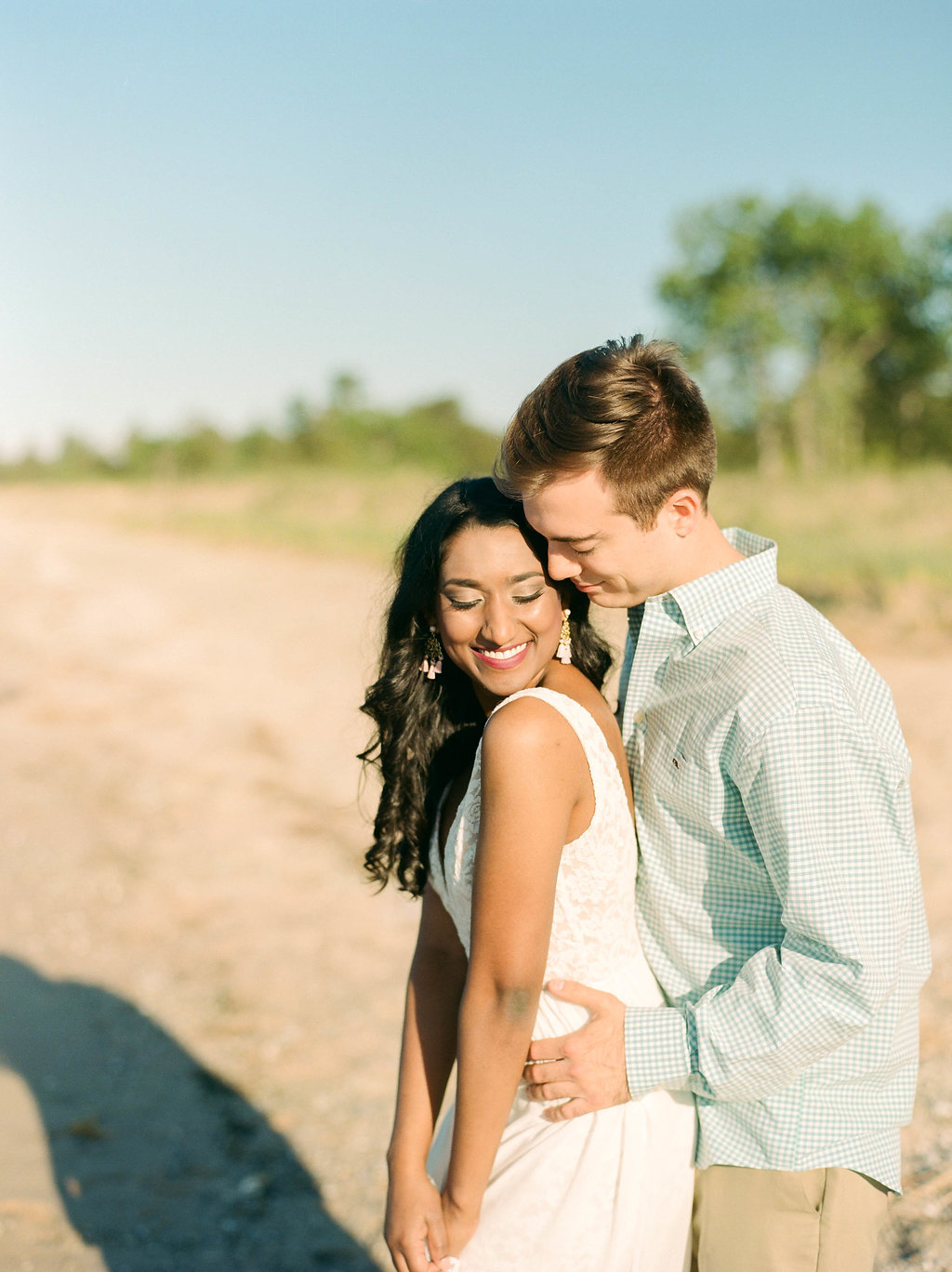 A Northern Michigan Sunset Beach Engagement Photos -- Michigan Wedding Photographer - Wedding Inspiration