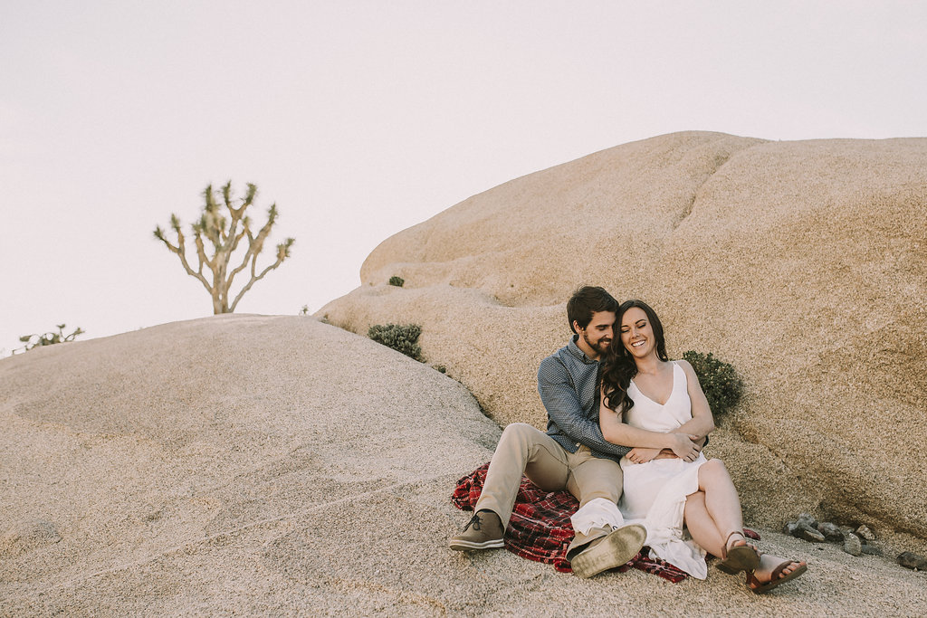 A Joshua Tree Desert Engagement Photos -- Southern California Wedding Photographers