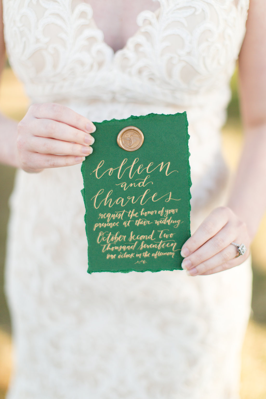 St. Patrick's Day Wedding - Green and Gold Wedding -- Wedding Inspiration - The Overwhelmed Bride