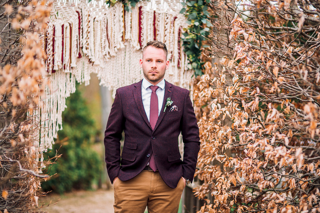 Boho Wedding Inspiration - Burgundy and Gold Wedding - Ontario, Canada Wedding Photographer