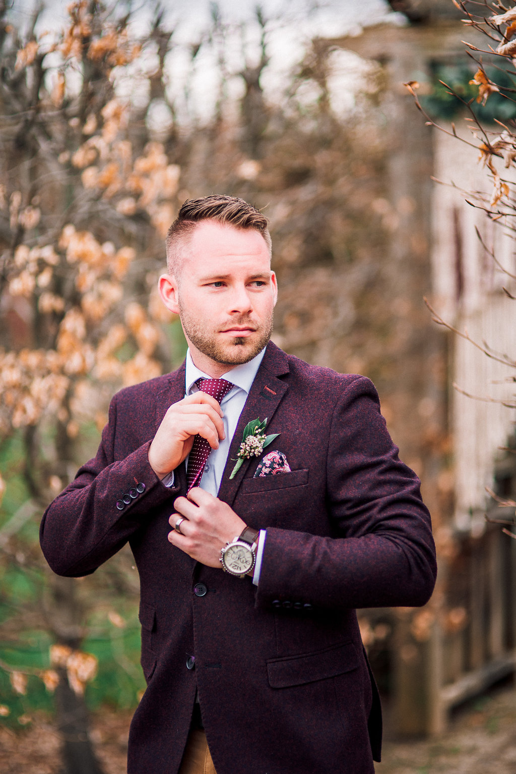 Boho Wedding Inspiration - Burgundy and Gold Wedding - Ontario, Canada Wedding Photographer
