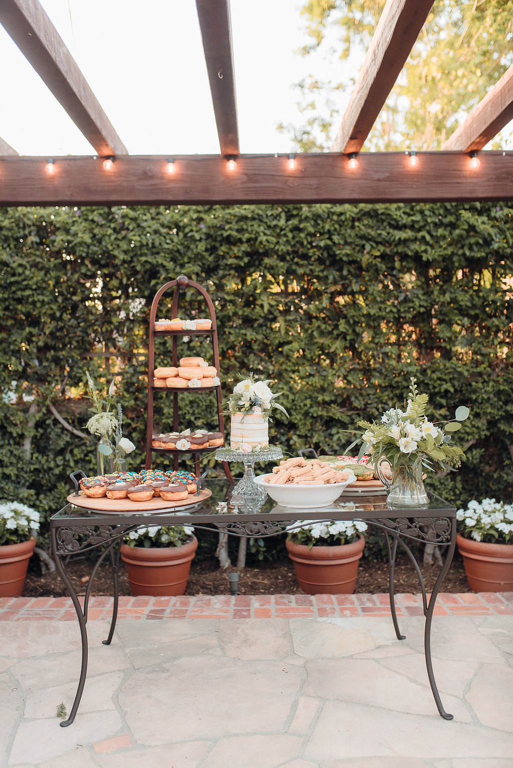 Wedding Dessert Bar - Southern California Backyard Wedding -- Orange, CA Wedding Photographer -- The Overwhelmed Bride