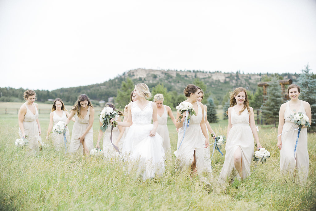 Neutral Wedding Colors - Air Force Chapel Wedding - Spruce Mountain Ranch Wedding