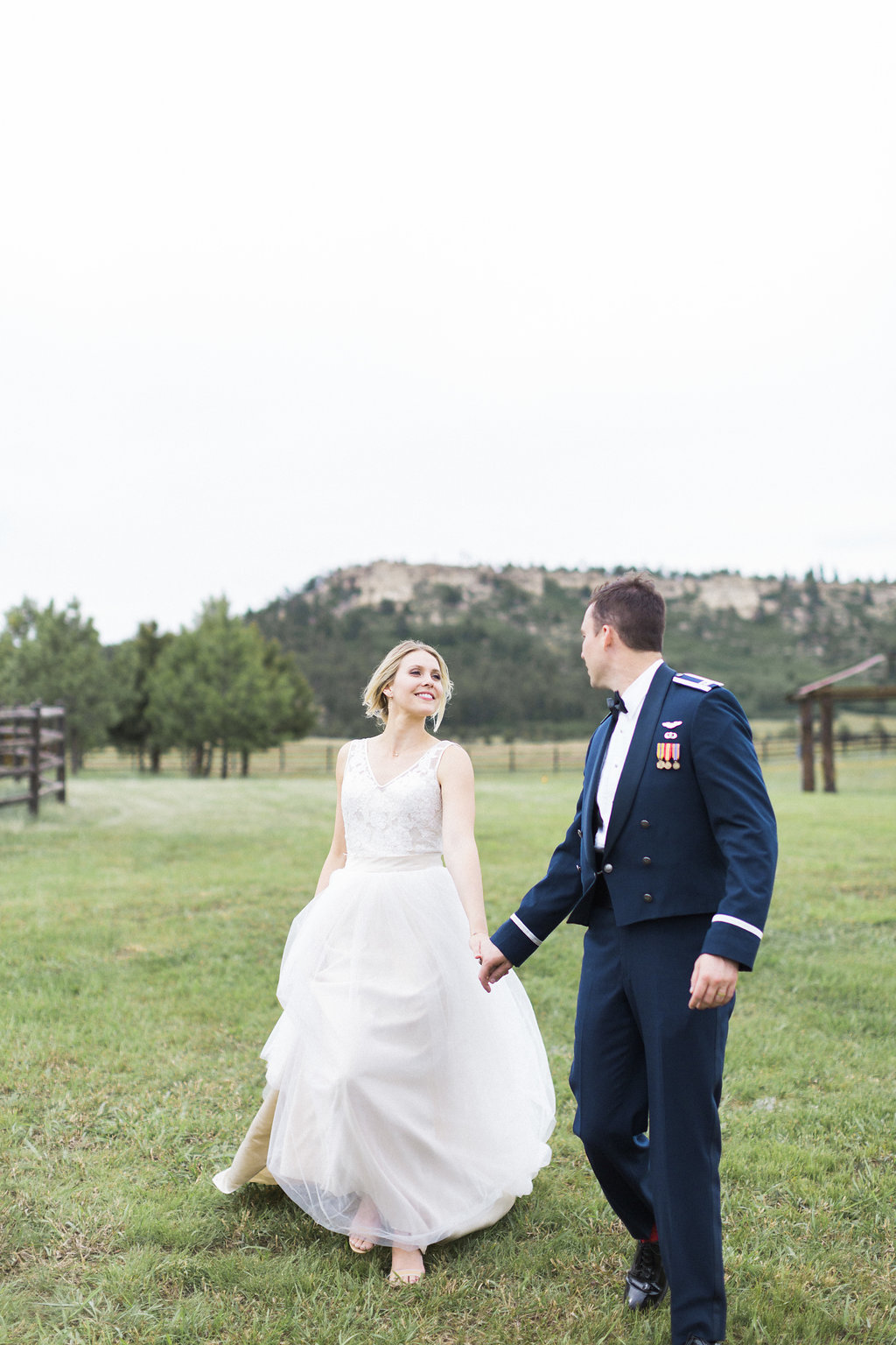 Neutral Wedding Colors - Air Force Chapel Wedding - Spruce Mountain Ranch Wedding