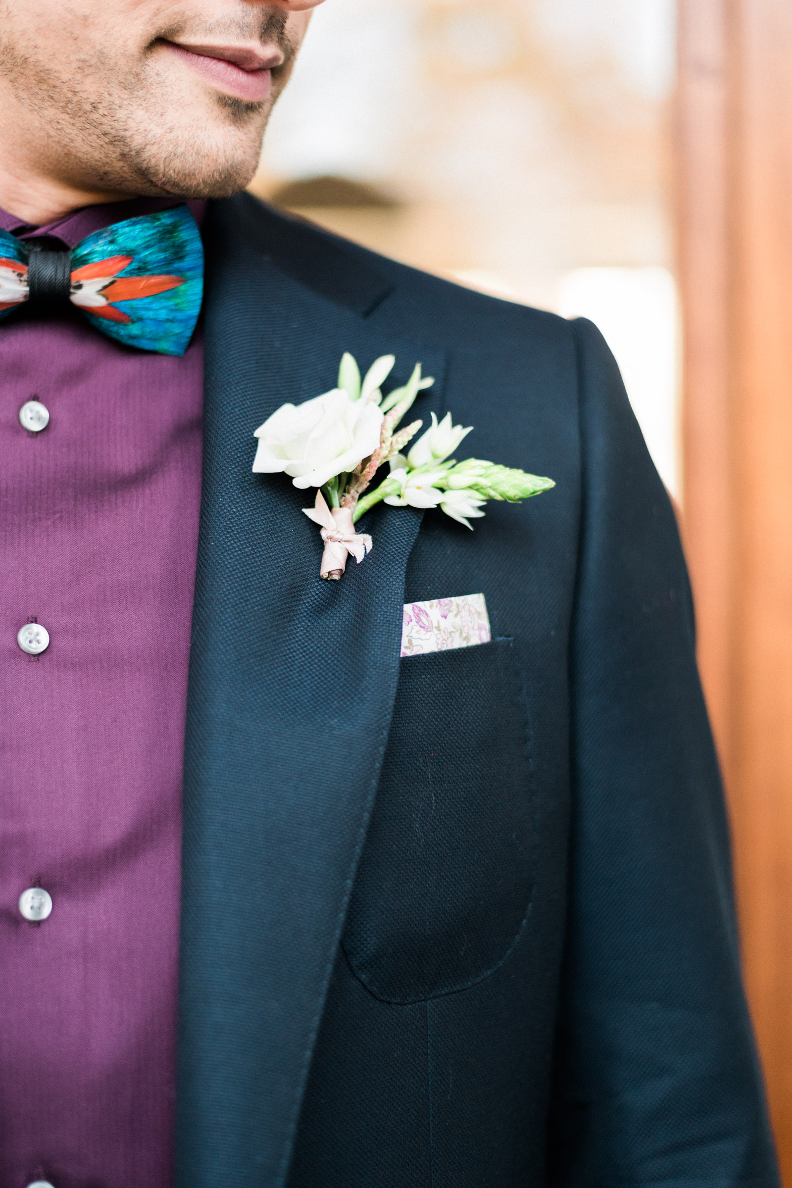 Pretty Boutonnieres - Pennsylvania Private Estate Wedding