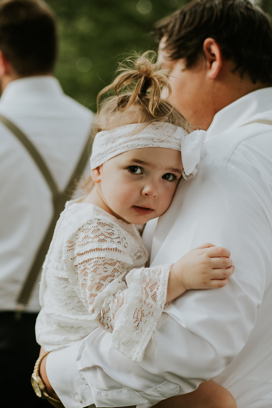 Lace Flower Girl Dress - North Carolina Wedding Venue - Triple J Manor House Wedding