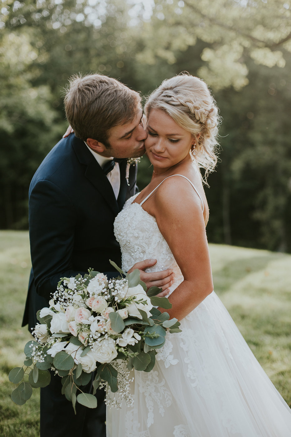 Gorgeous Bride and Groom Wedding Shots - North Carolina Wedding Venue - Triple J Manor House Wedding