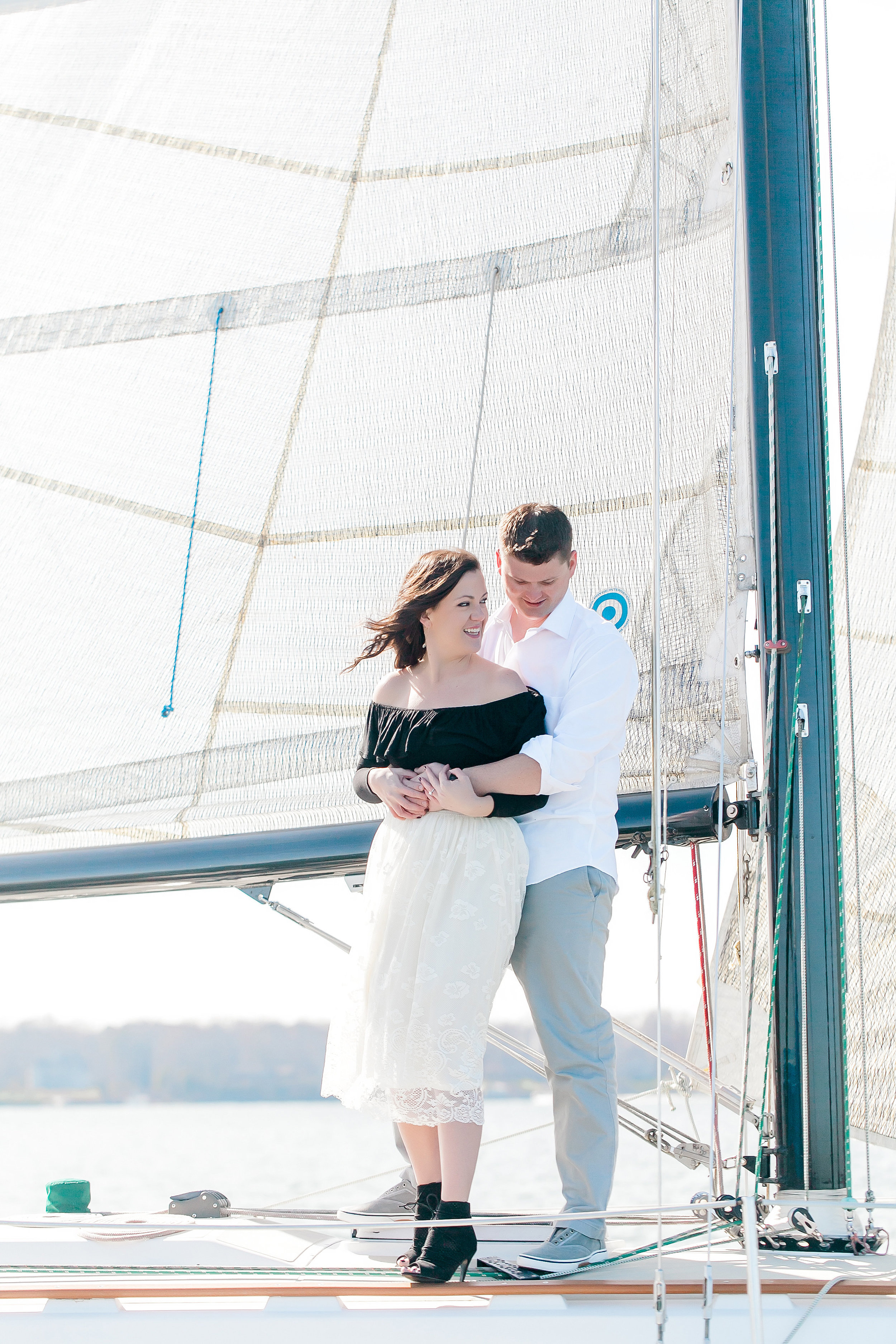 Sailboat Engagement Photos - Charlotte, North Carolina Wedding Photography