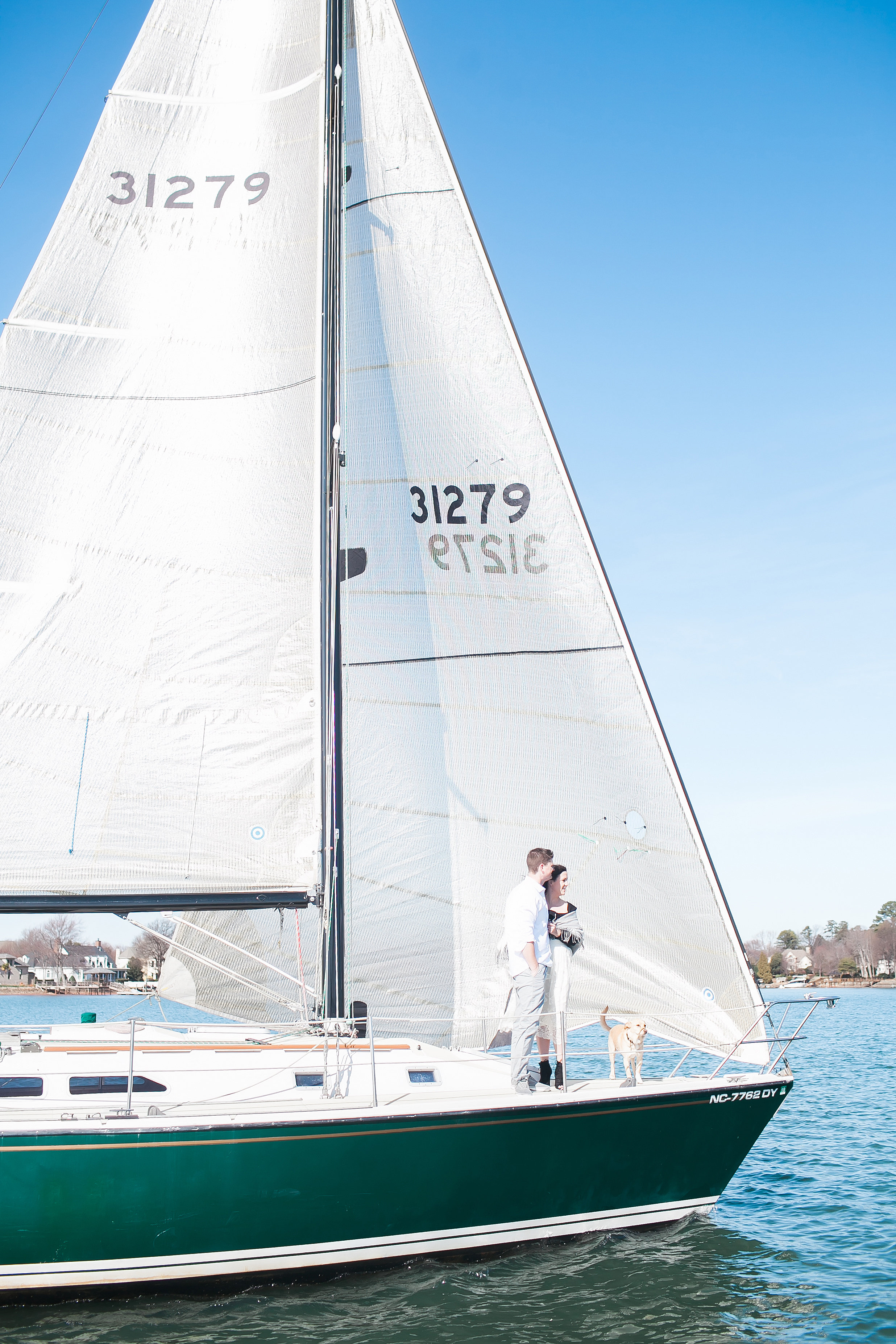 Sailboat Engagement Photos - Charlotte, North Carolina Wedding Photography